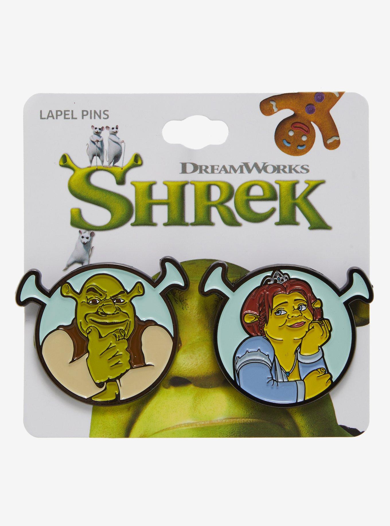 Shrek Fiona& Shrek Enamel Pin Set, , hi-res