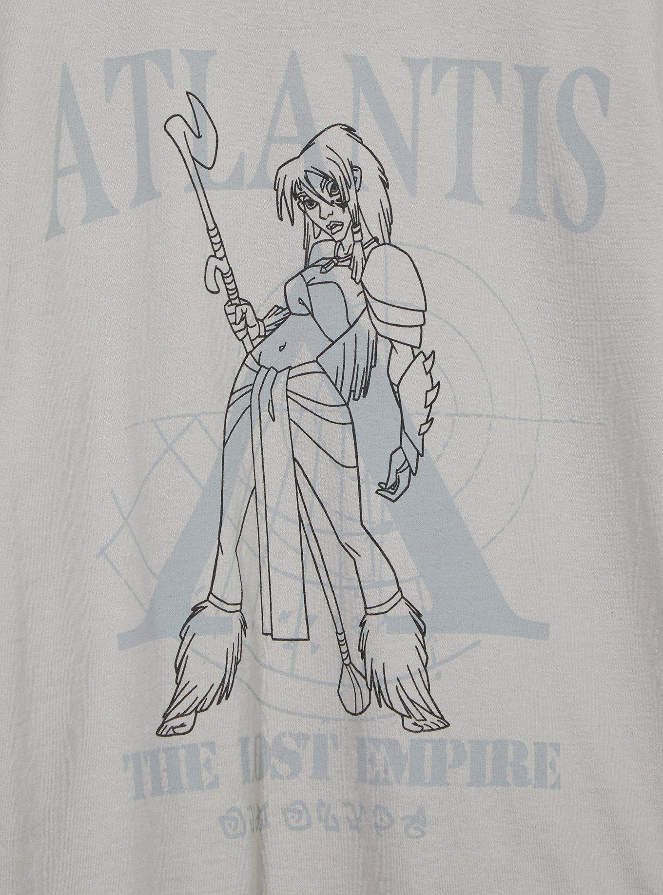 Disney Atlantis: The Lost Empire Kida Tonal Portrait T-Shirt, LIGHT GRAY, alternate