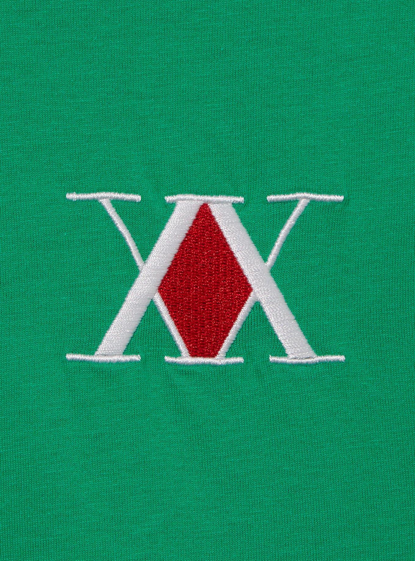 Hunter x Hunter Embroidered Ringer T-Shirt — BoxLunch Exclusive, GREEN, alternate