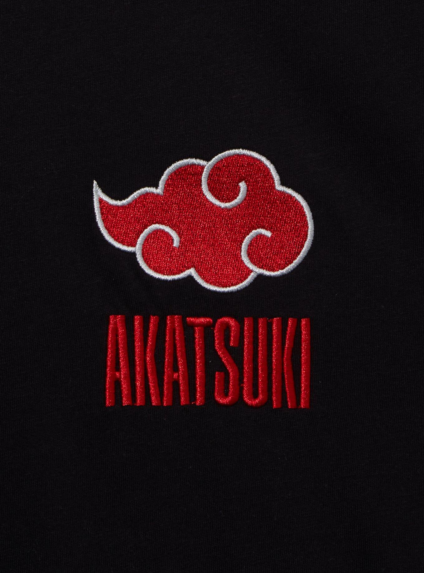 Naruto Shippuden Akatsuki Embroidered Ringer T-Shirt — BoxLunch Exclusive, , hi-res