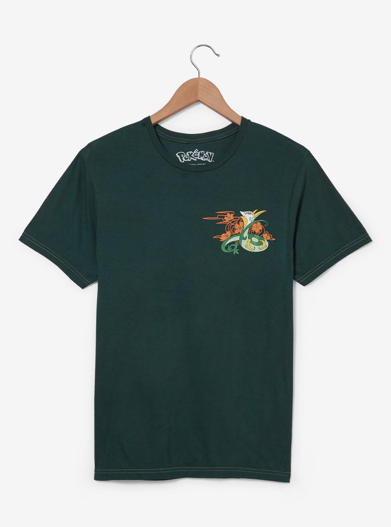 Pok&eacute;mon Serperior Floral Portrait T-Shirt - BoxLunch Exclusive, GREEN, alternate