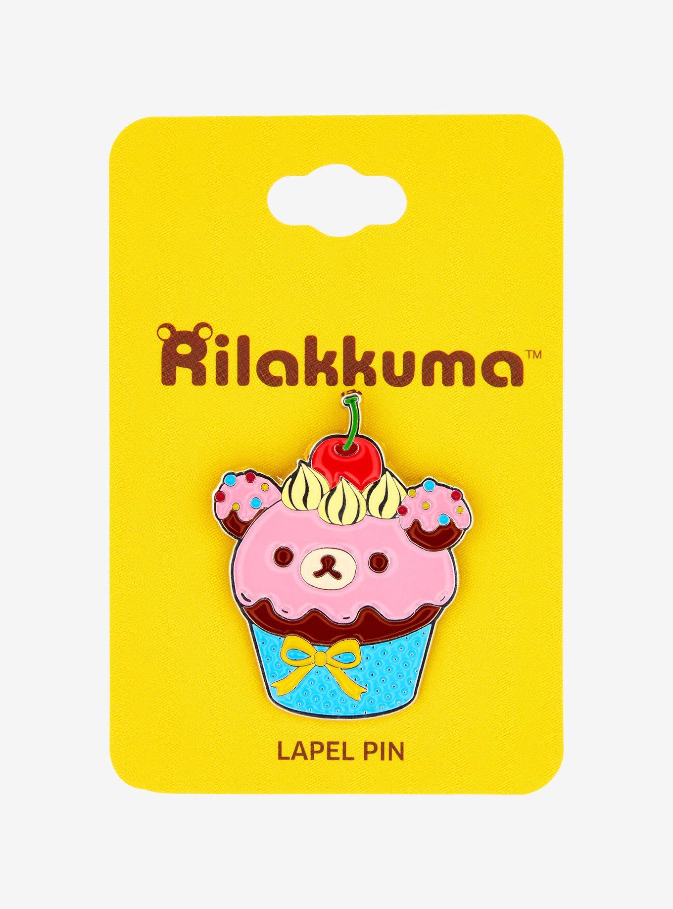 Rilakkuma Cupcake Enamel Pin, , hi-res