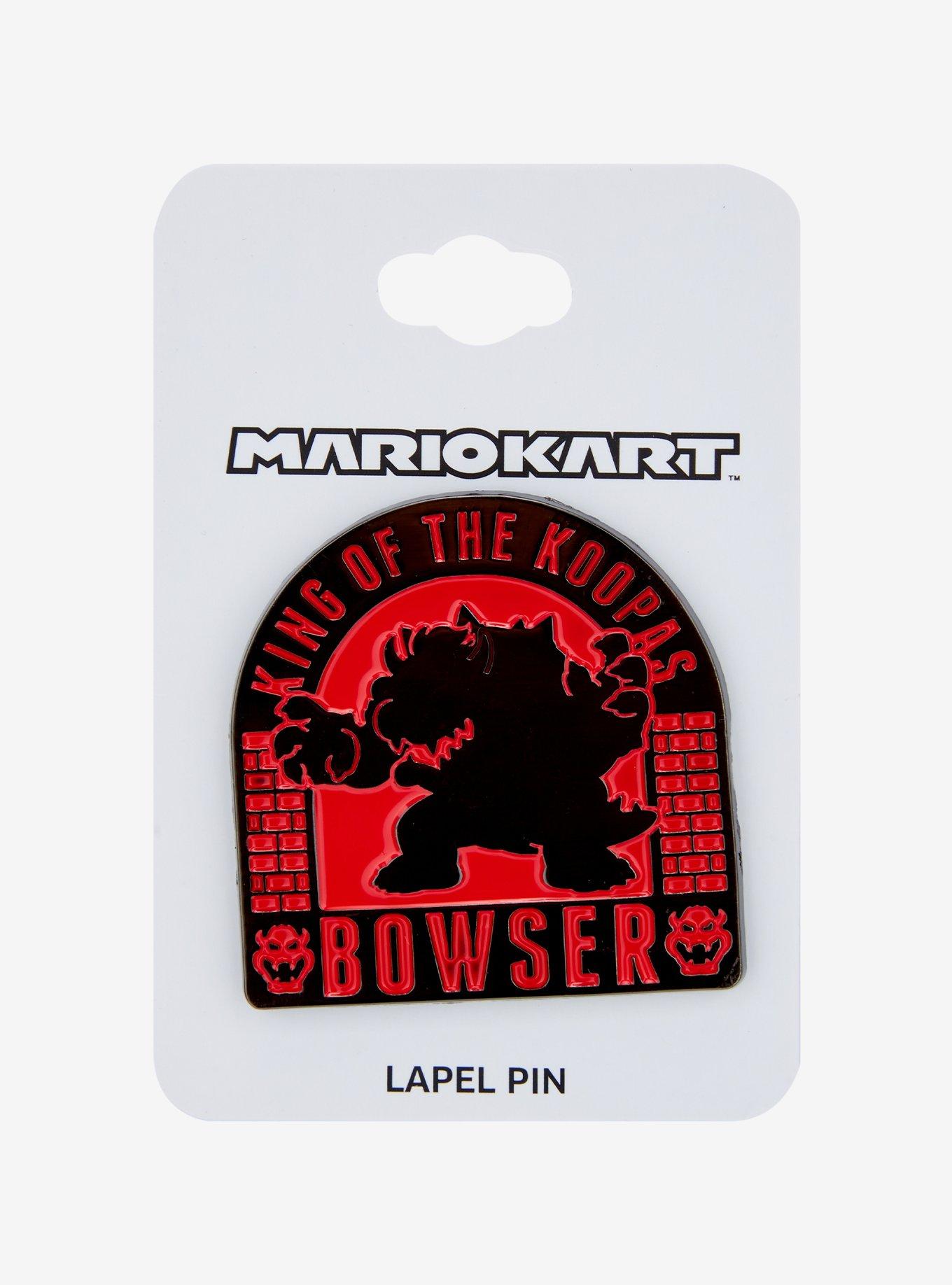 Mario Kart Bowser Silhouette Enamel Pin, , hi-res