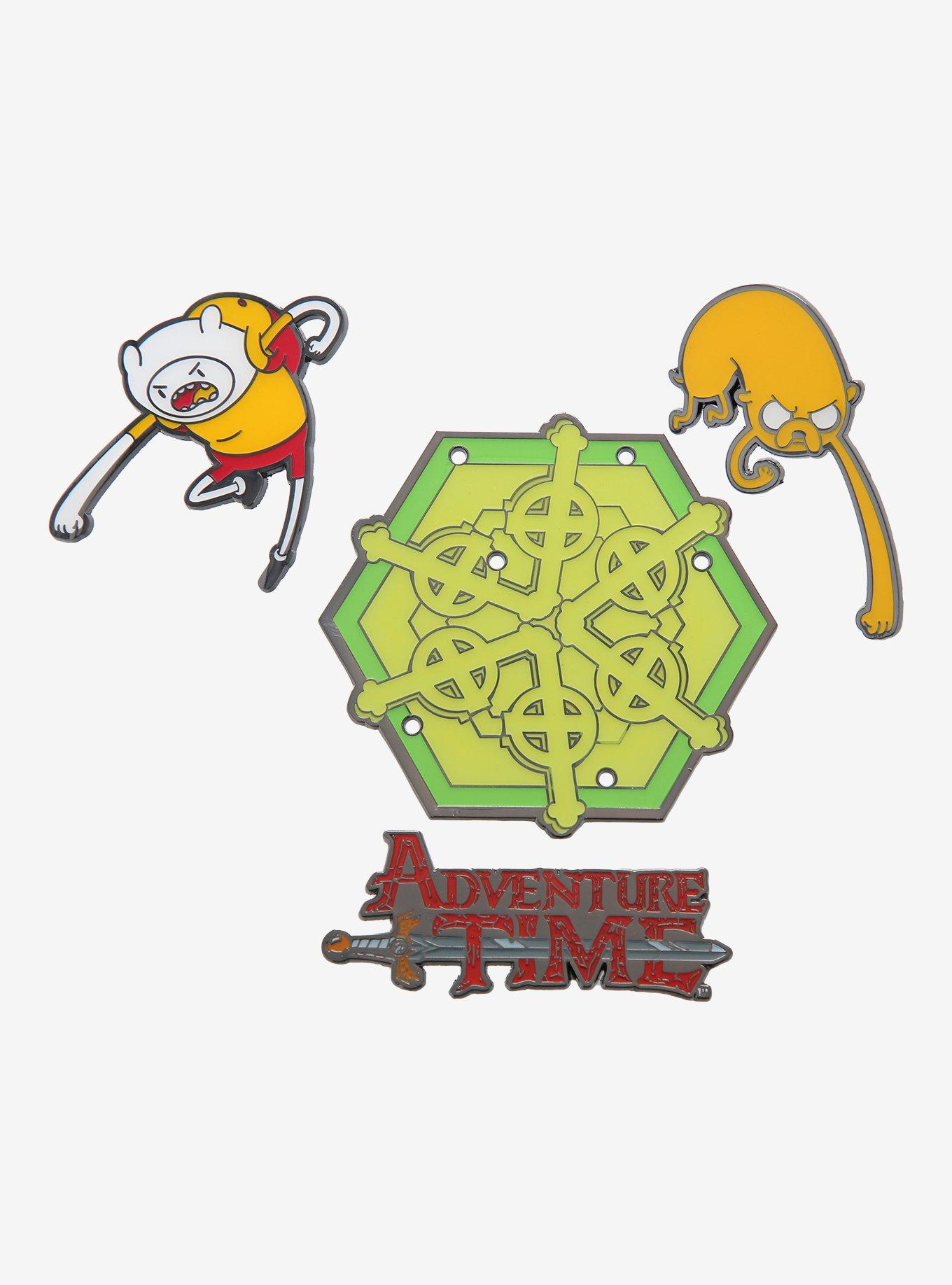 Adventure Time Jake & Finn Come At Me Enamel Pin Set, , alternate