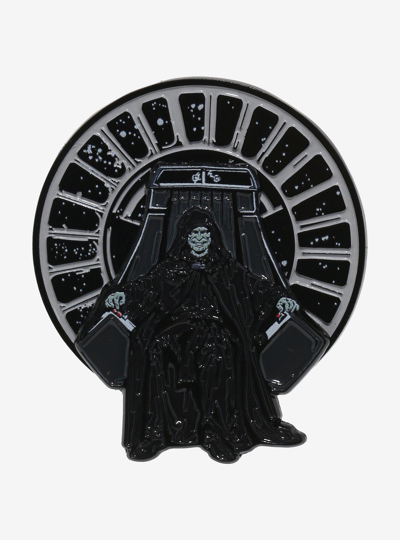 Star Wars Emperor Palpatine Spinner Enamel Pin, , hi-res