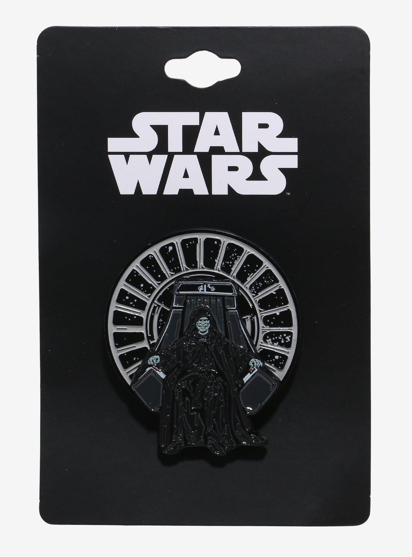 Star Wars Emperor Palpatine Spinner Enamel Pin, , alternate