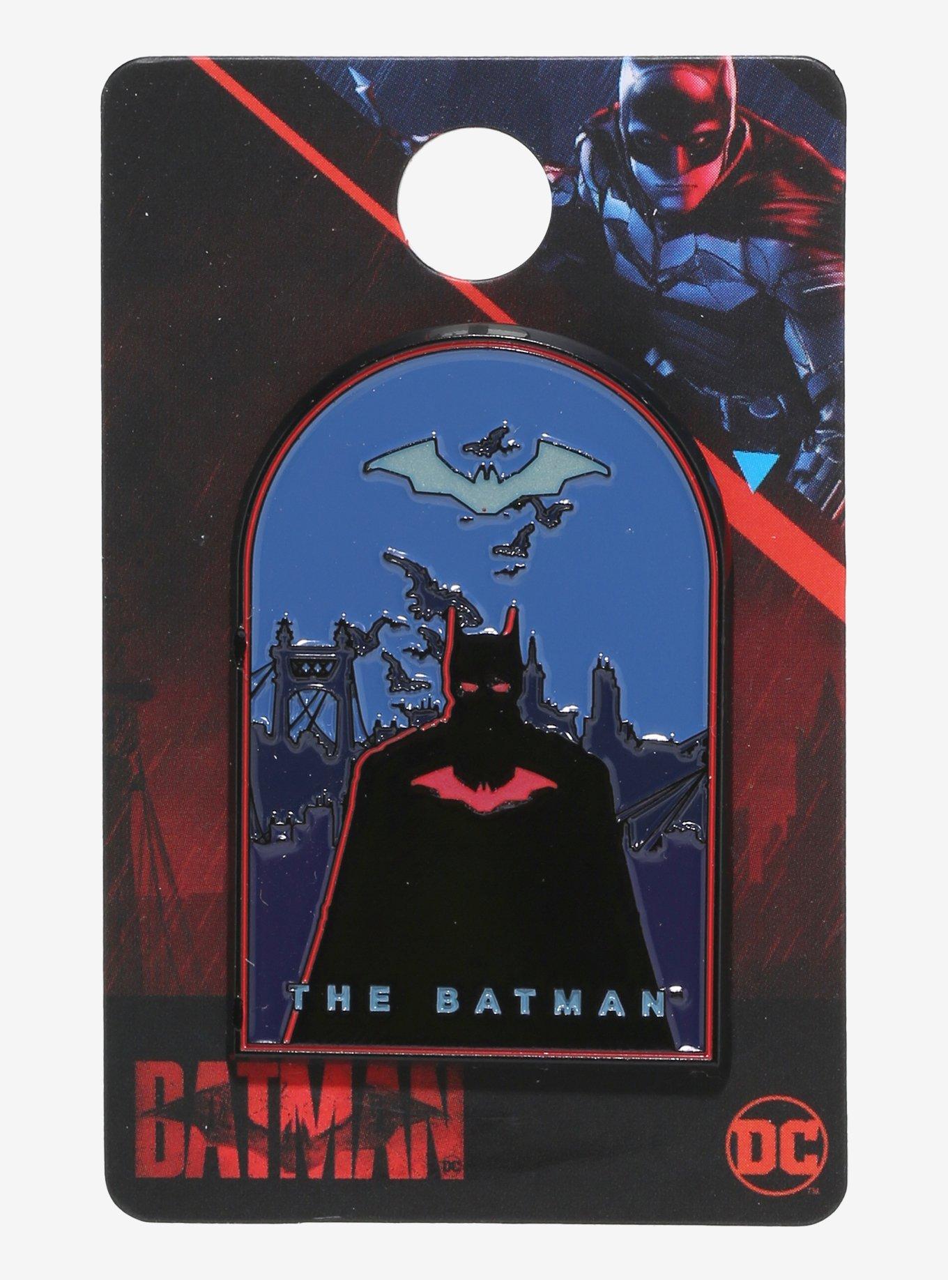DC Comics The Batman Silhouette Enamel Pin, , alternate