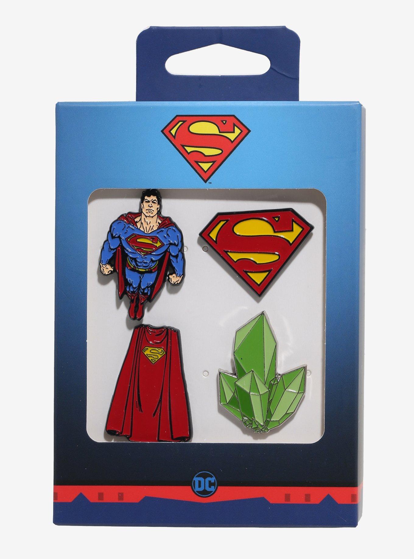 DC Comics Superman Icons Enamel Pin 4 Pack, , alternate