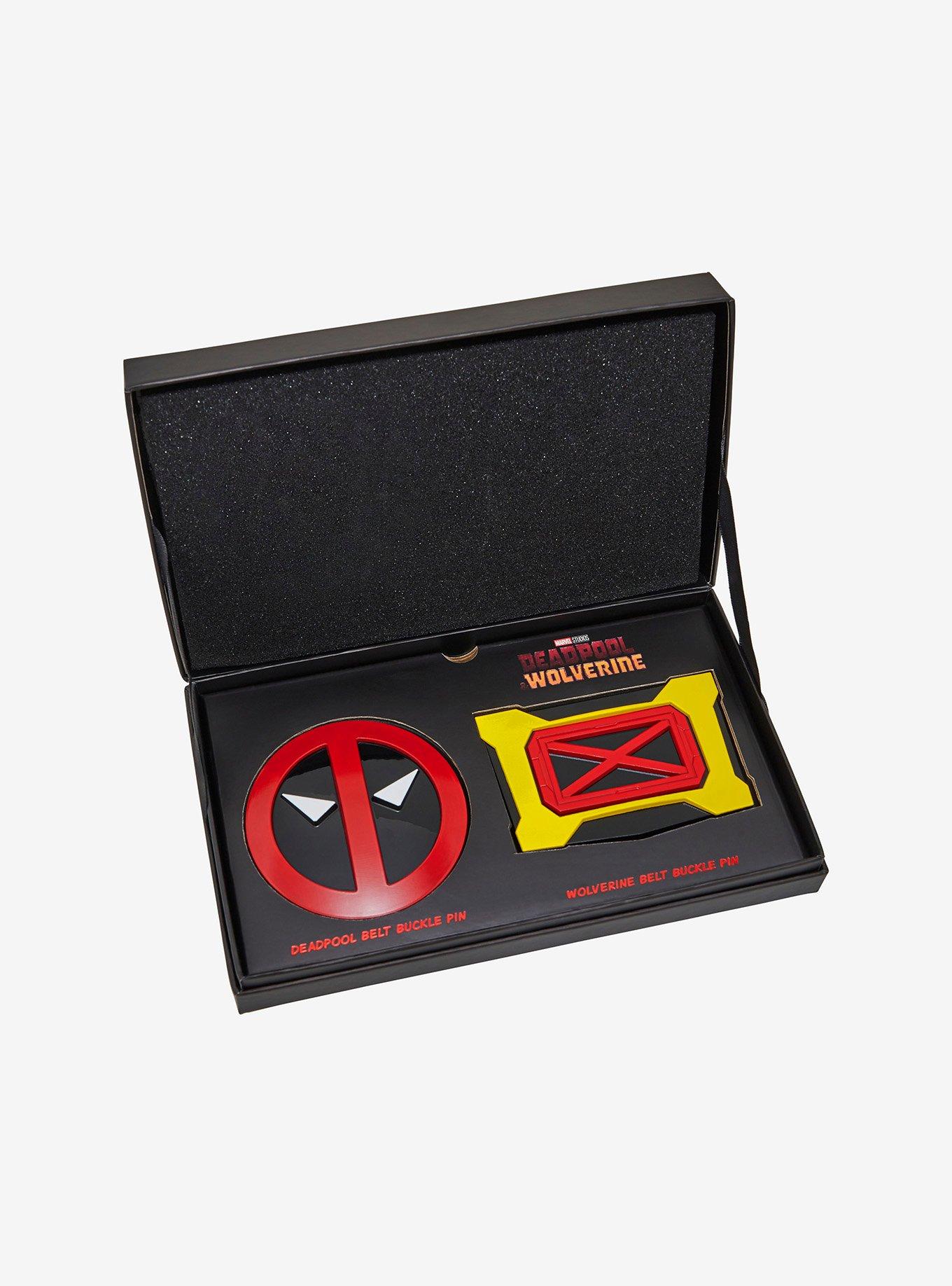 Marvel Deadpool & Wolverine Belt Buckle Symbols Magnetic Pin Set, , hi-res