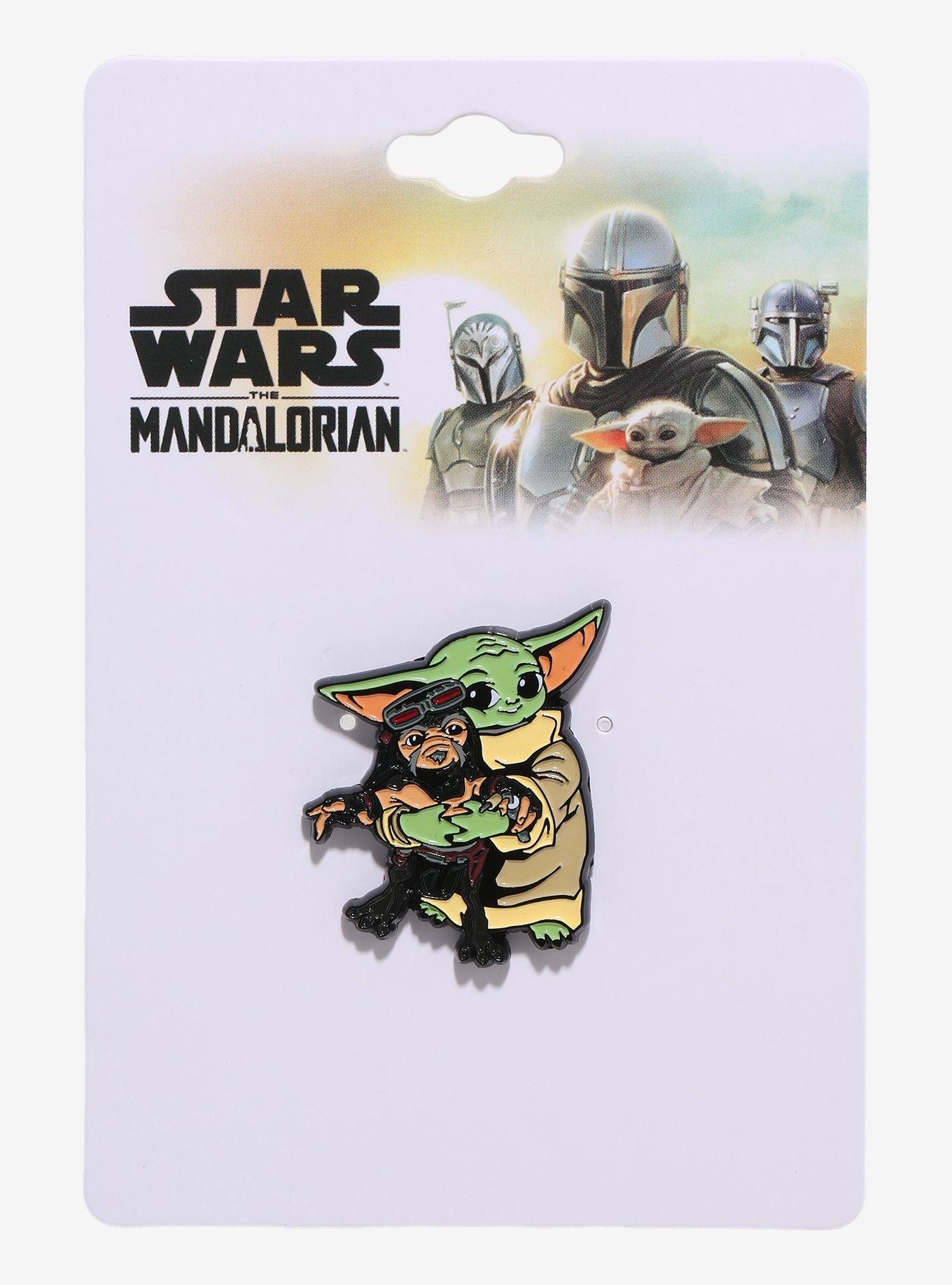 Star Wars The Mandalorian Grogu & Babu Frik Enamel Pin, , hi-res