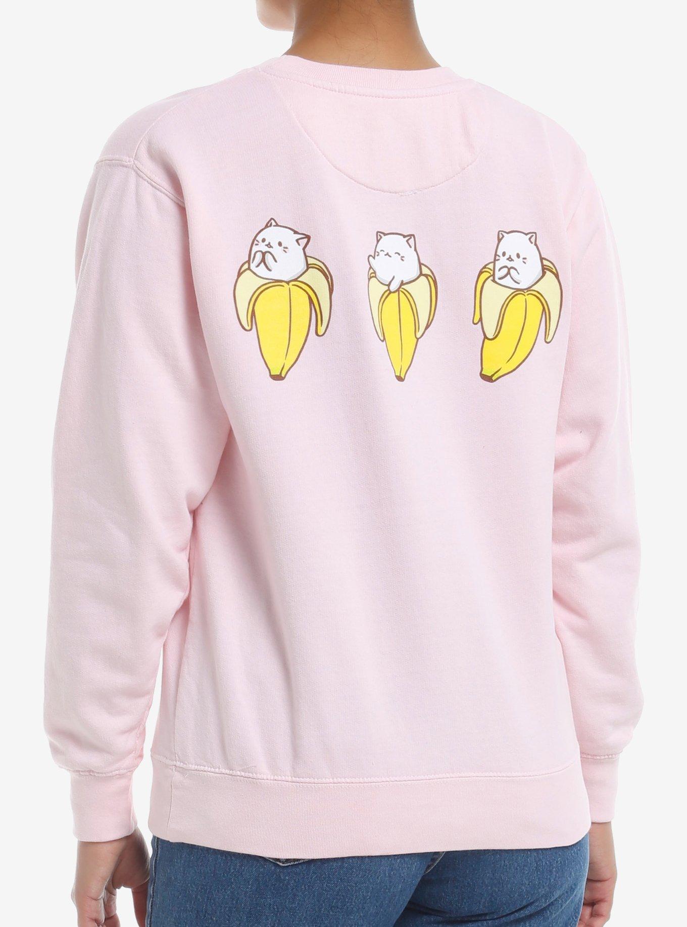 Bananya And The Curious Bunch Pink Girls Sweatshirt, , hi-res