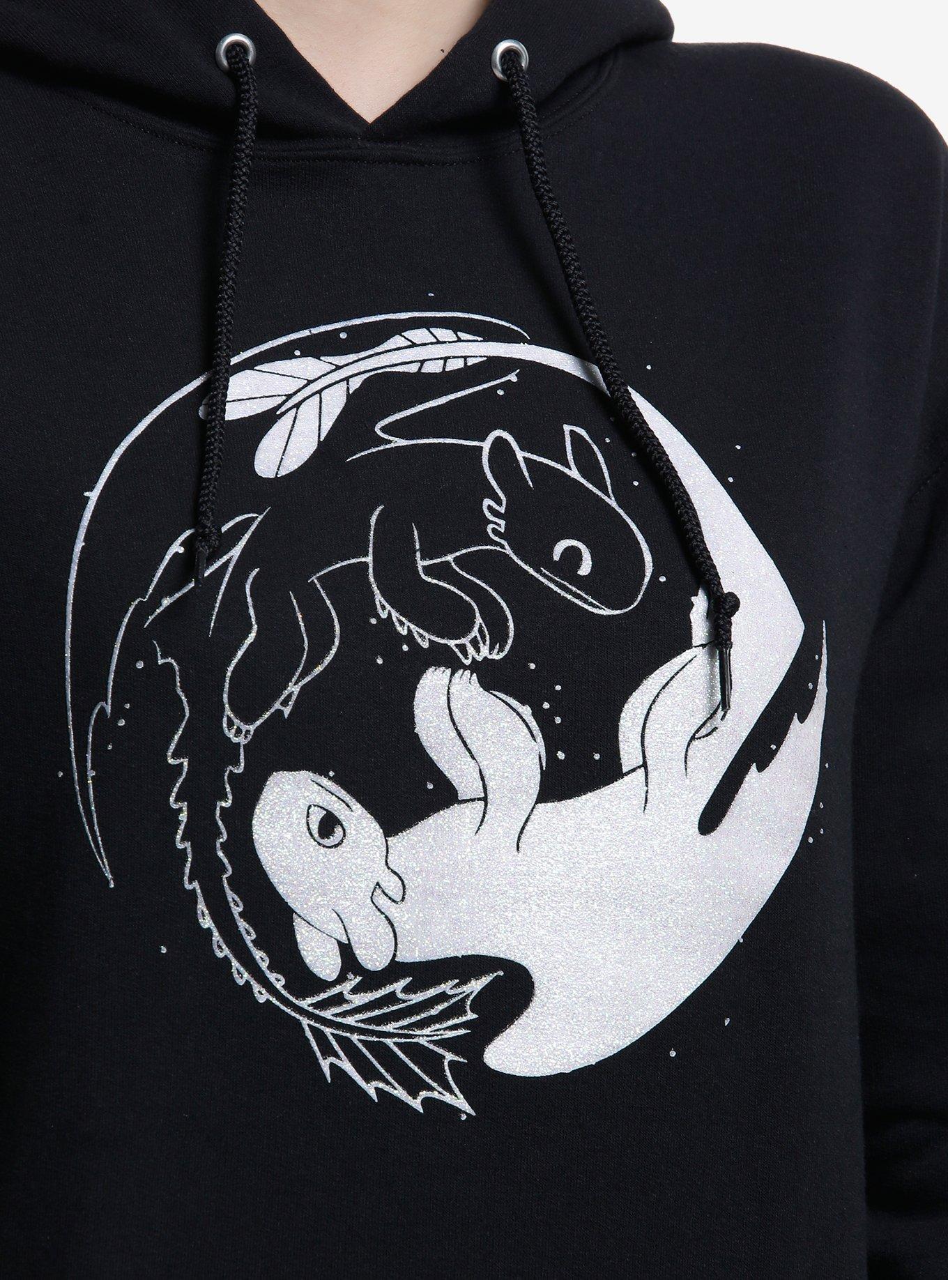 How To Train Your Dragon Yin-Yang Glitter Girls Hoodie, , alternate