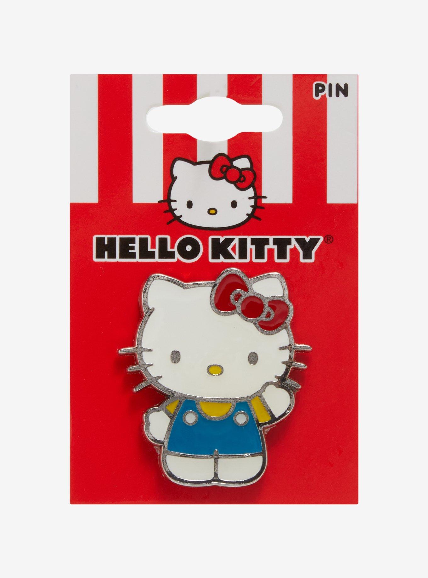 Hello Kitty Waving Enamel Pin, , hi-res