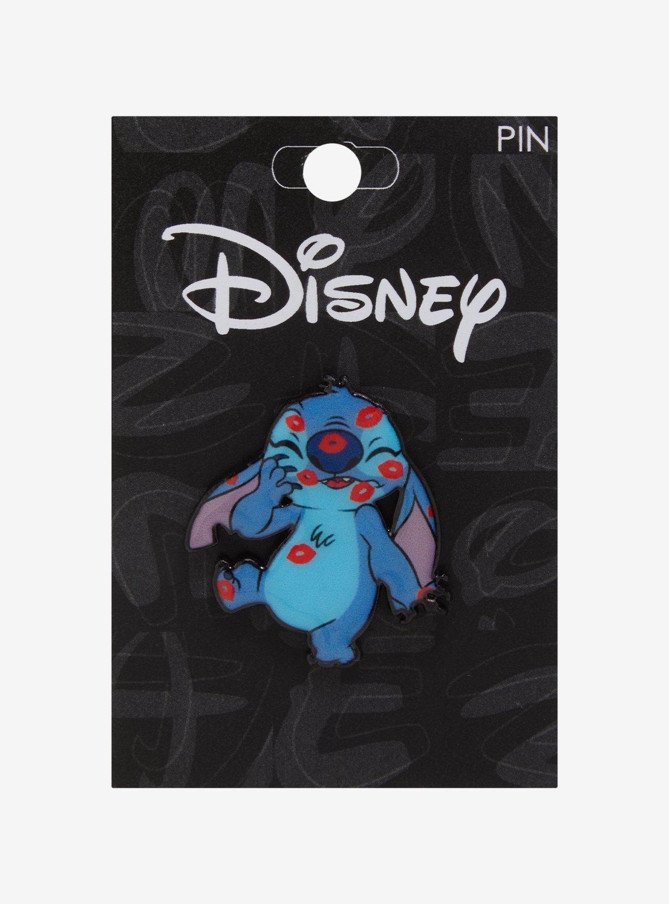 Disney Stitch Kisses Enamel Pin, , hi-res