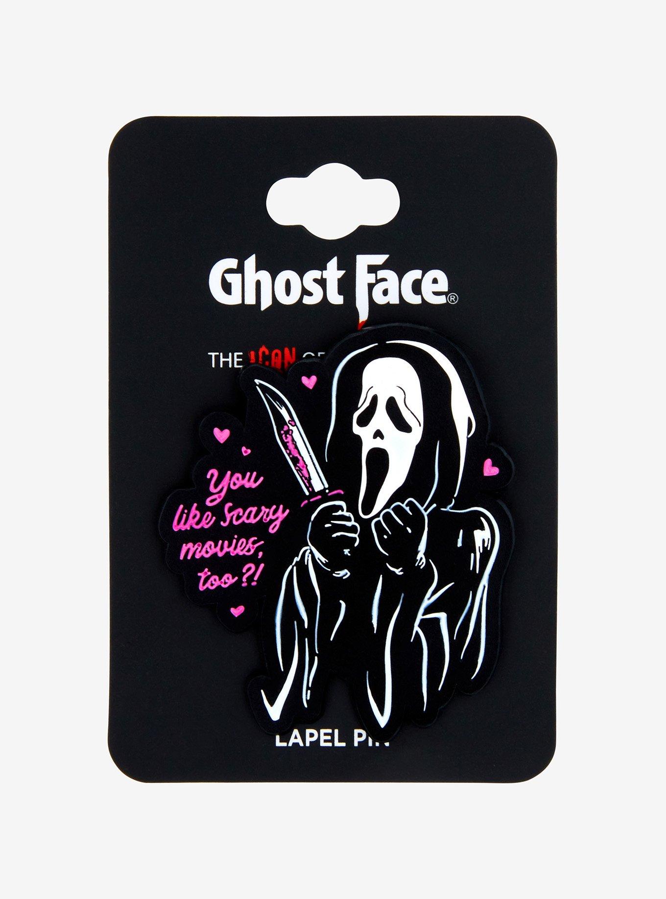 Ghost Face Scary Movies Enamel Pin, , hi-res