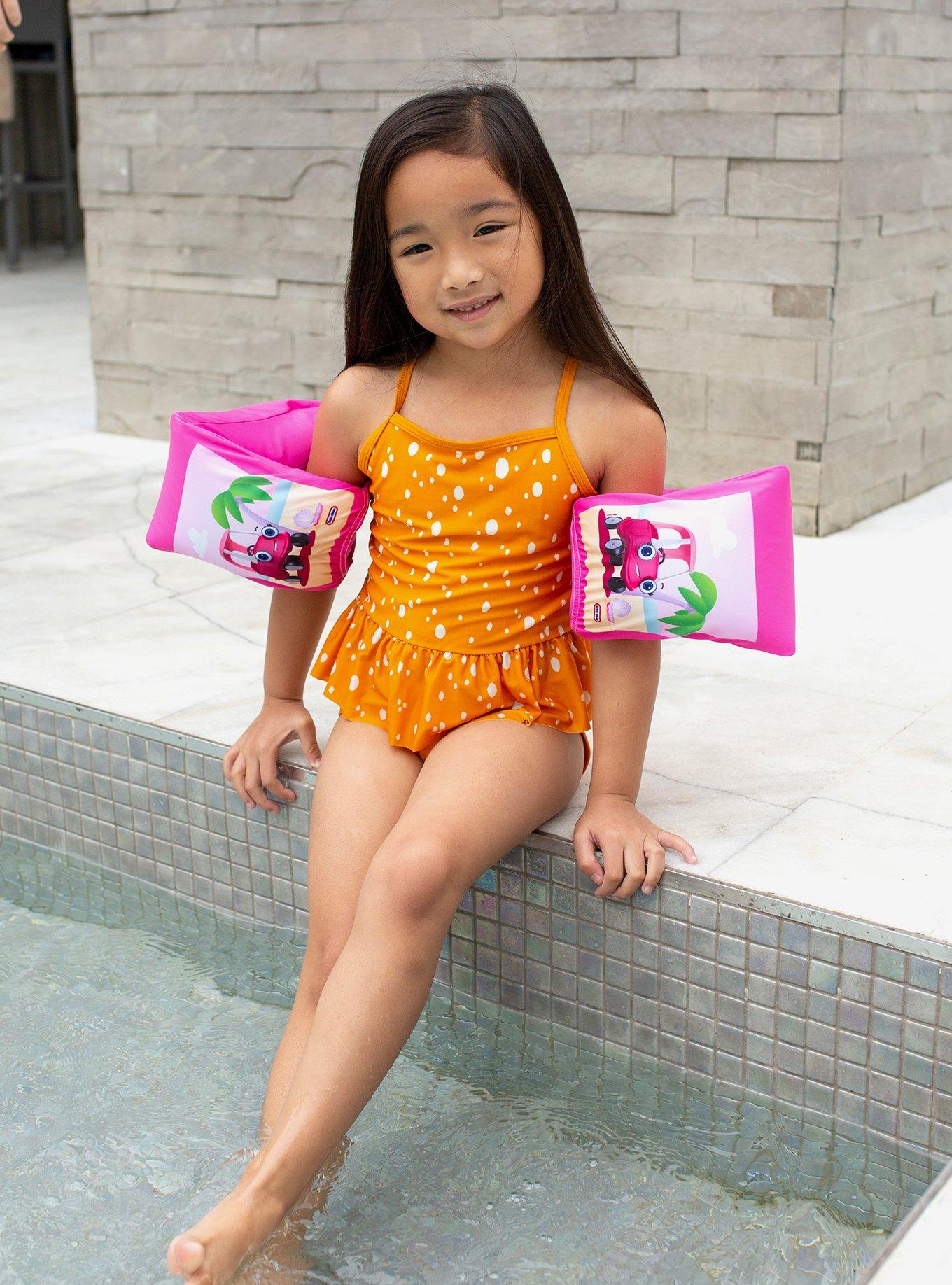 Little Tikes Fabric Arm Floaties Beach Pink, , alternate