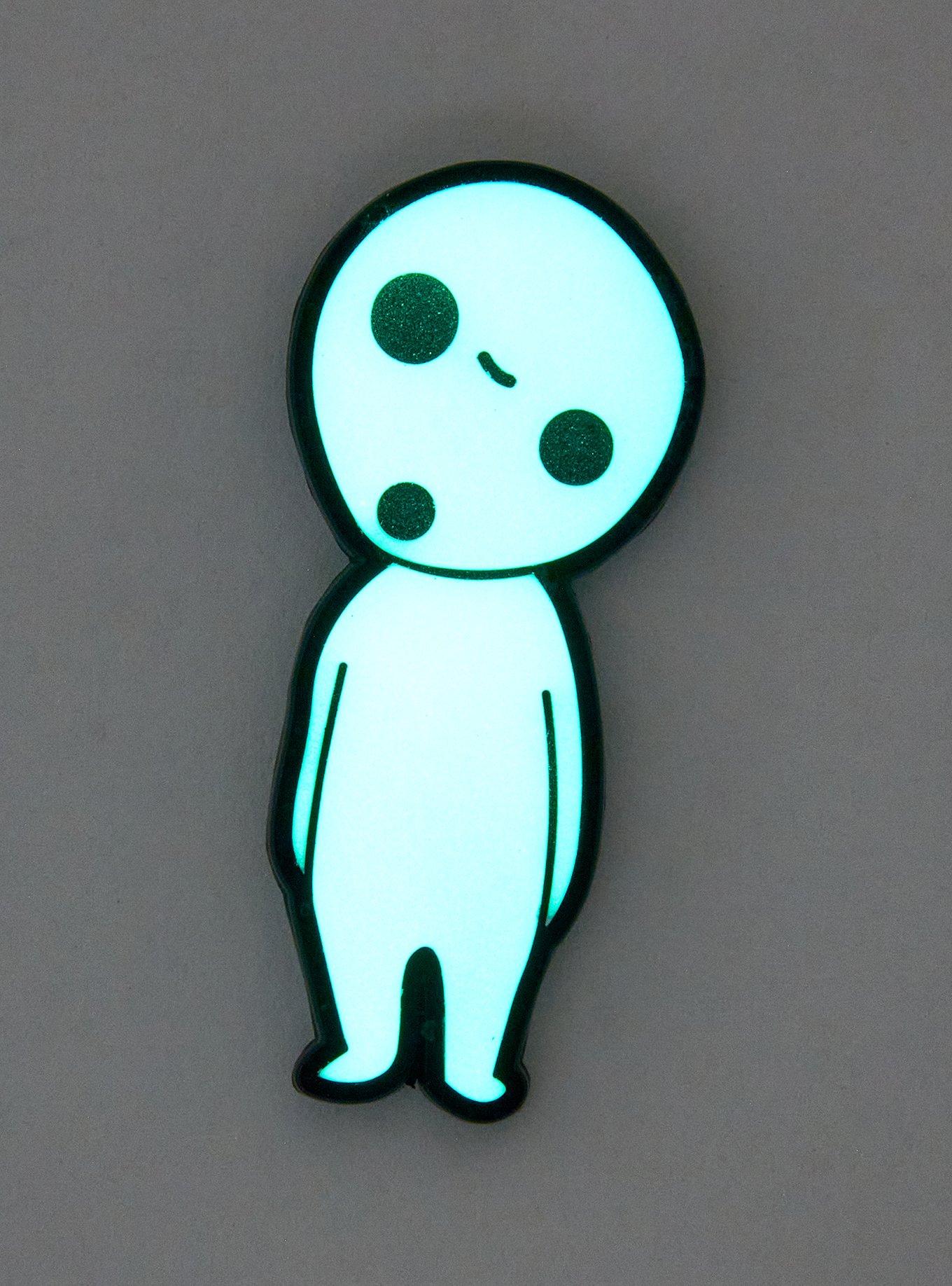 Studio Ghibli® Princess Mononoke Kodama Glow-In-The-Dark Enamel Pin, , hi-res