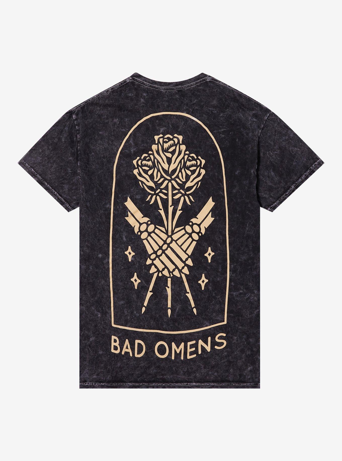 Bad Omens Skeletons Holding Roses Relaxed Fit Girls T-Shirt, , hi-res