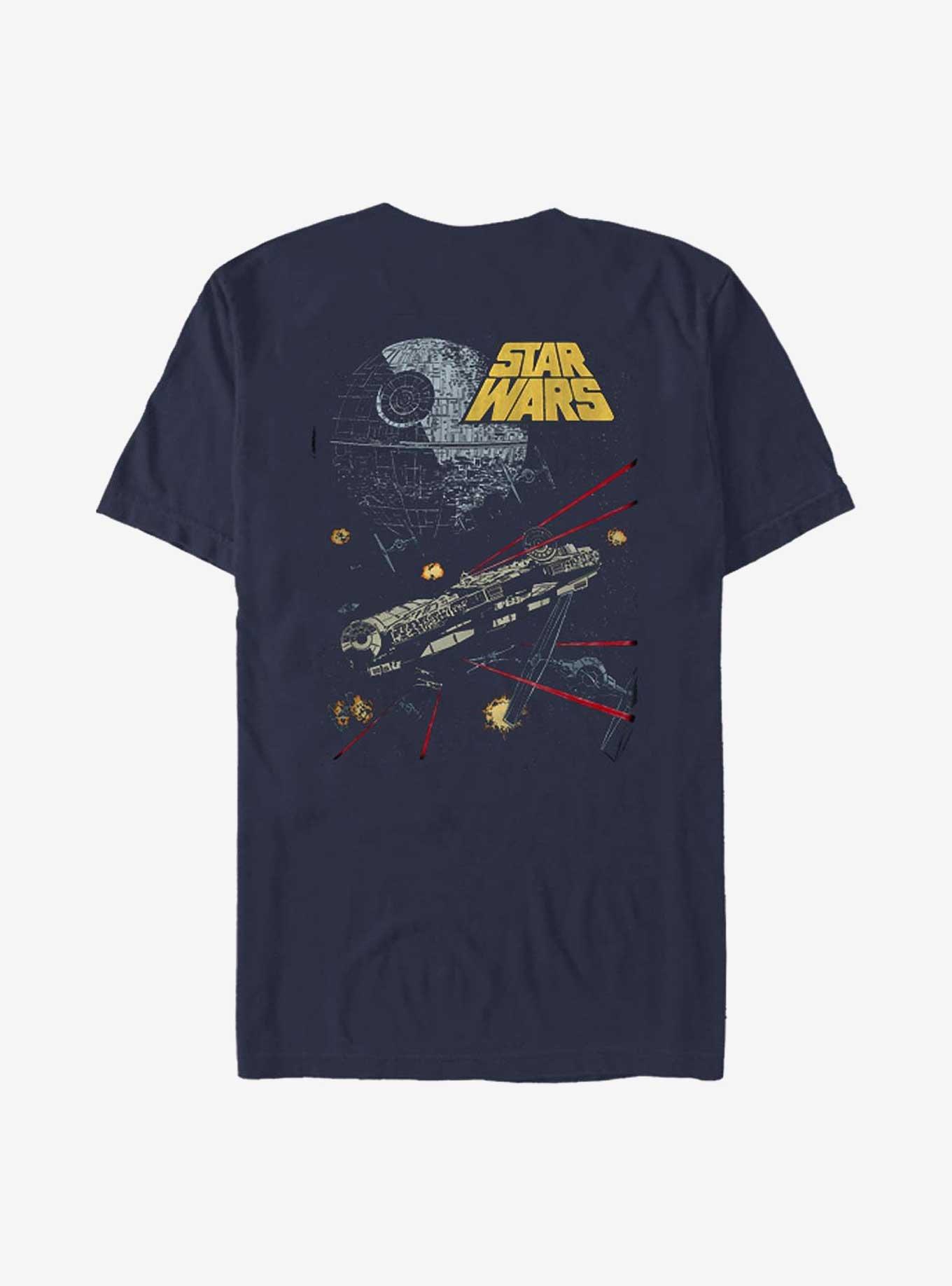 Star Wars Logo Millenium Falcon T-Shirt, , hi-res