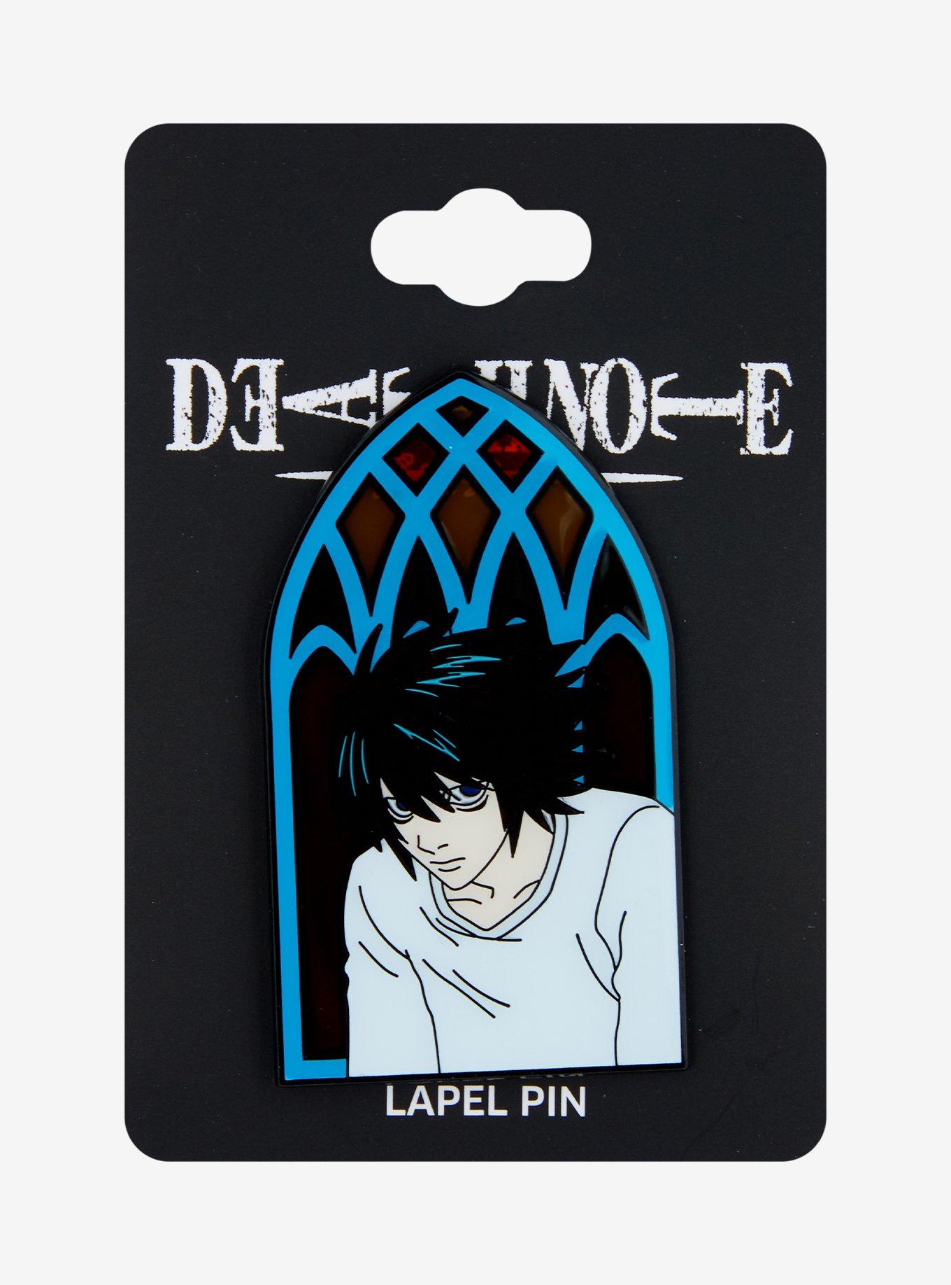 Death Note L Stained Glass Enamel Pin, , hi-res