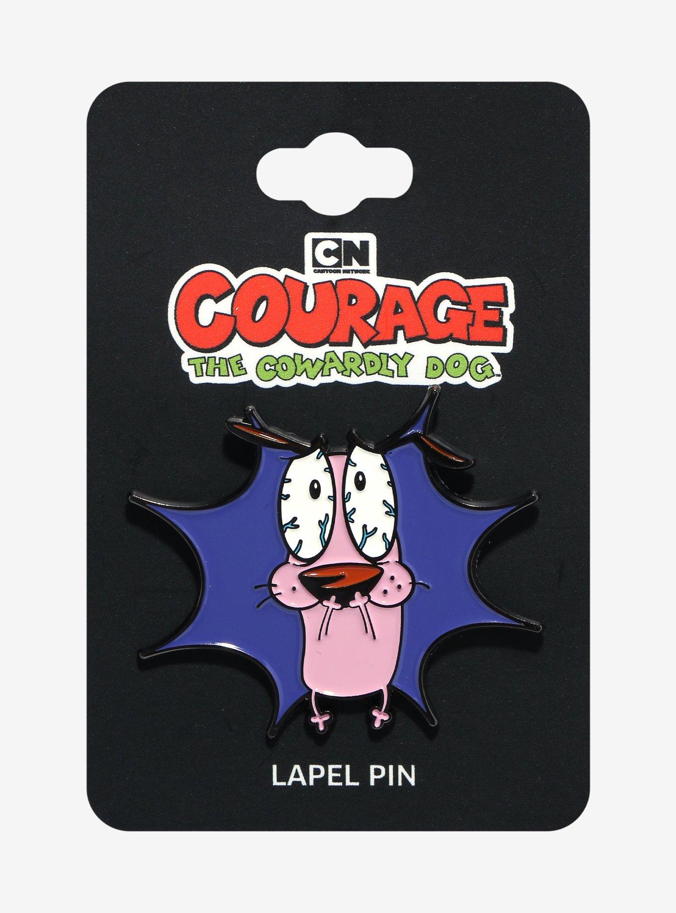 Courage The Cowardly Dog Scared Enamel Pin, , hi-res