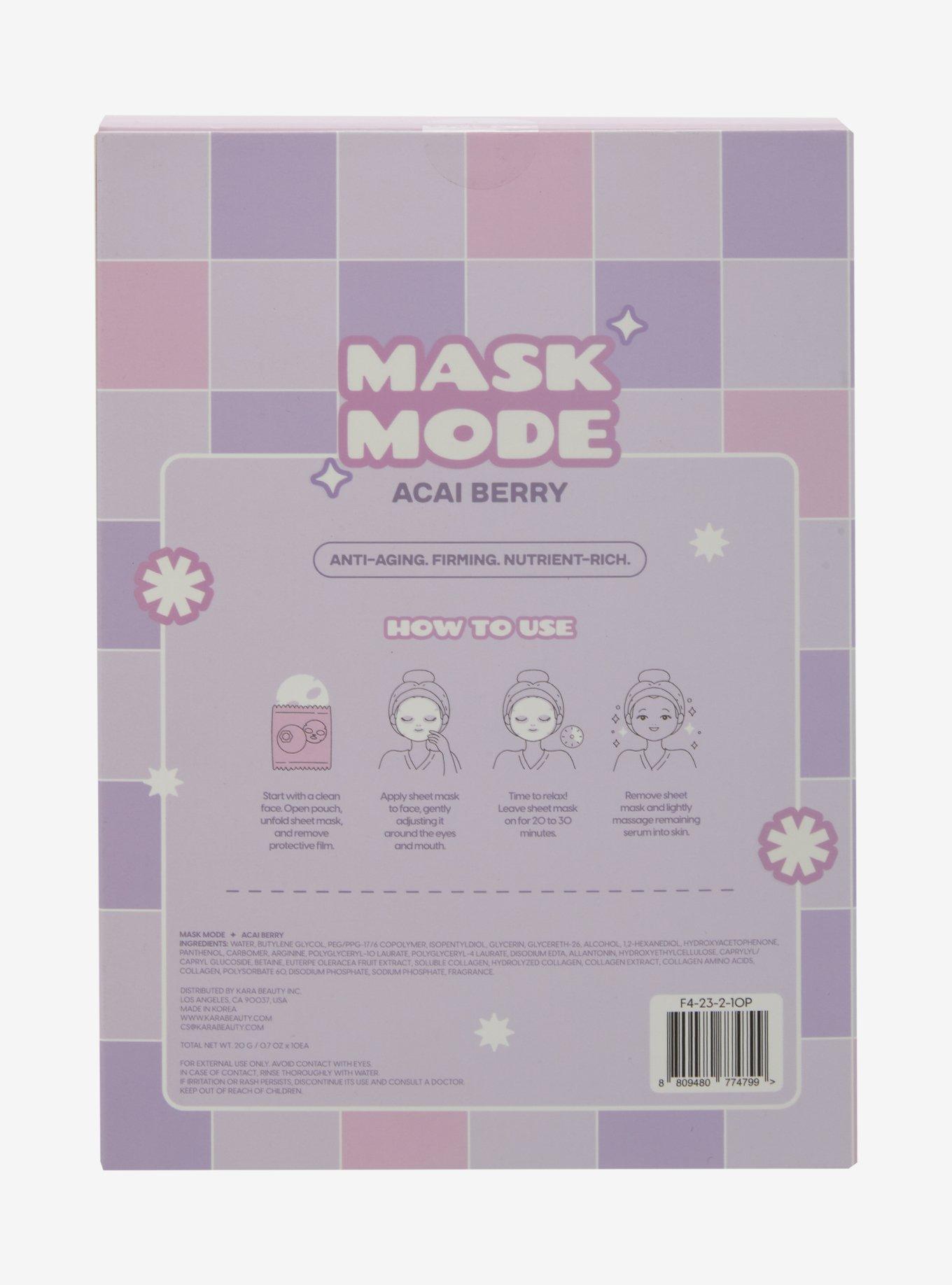 Kara Beauty Mask Mode Acai Barry Facial Mask Set, , hi-res