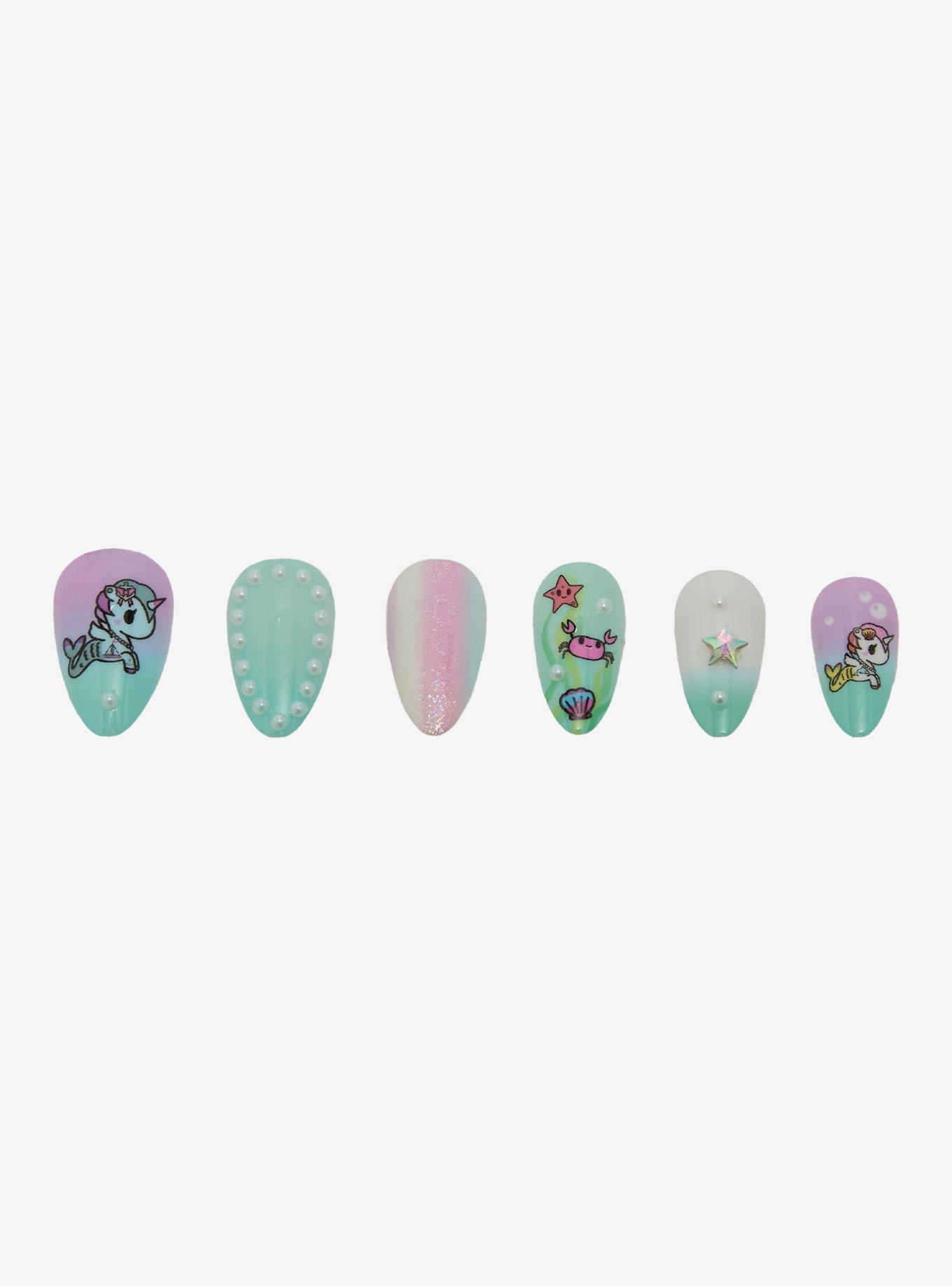 Tokidoki Mermicorno Press-On Nail Set, , hi-res