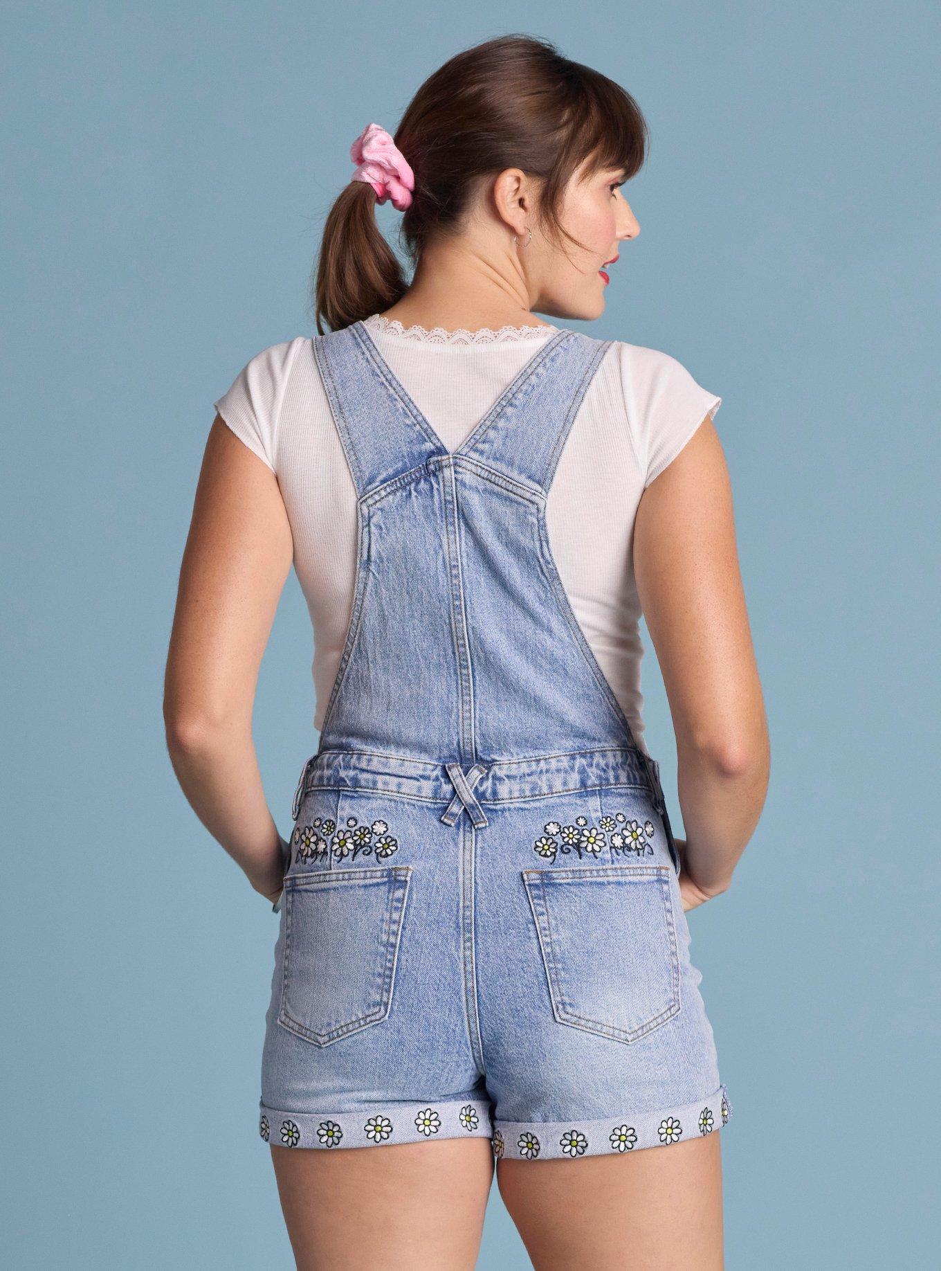 Her Universe Disney Donald Duck & Daisy Duck Denim Shortalls Her Universe Exclusive, MULTI, alternate