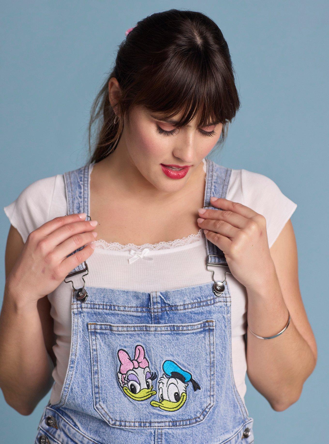 Her Universe Disney Donald Duck & Daisy Duck Denim Shortalls Her Universe Exclusive, MULTI, alternate