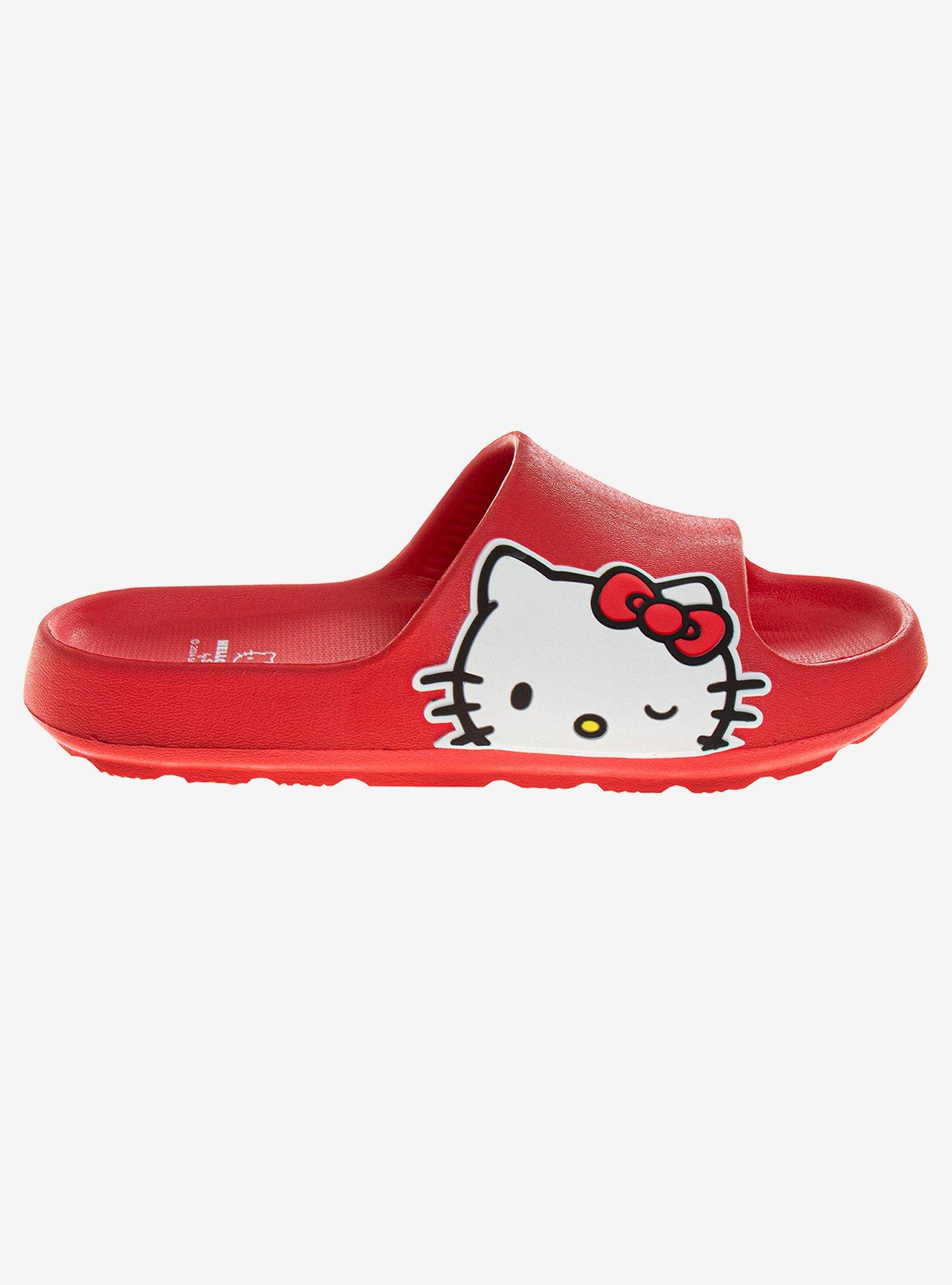 Hello Kitty Dual Sizes Youth Slides Red, RED, alternate