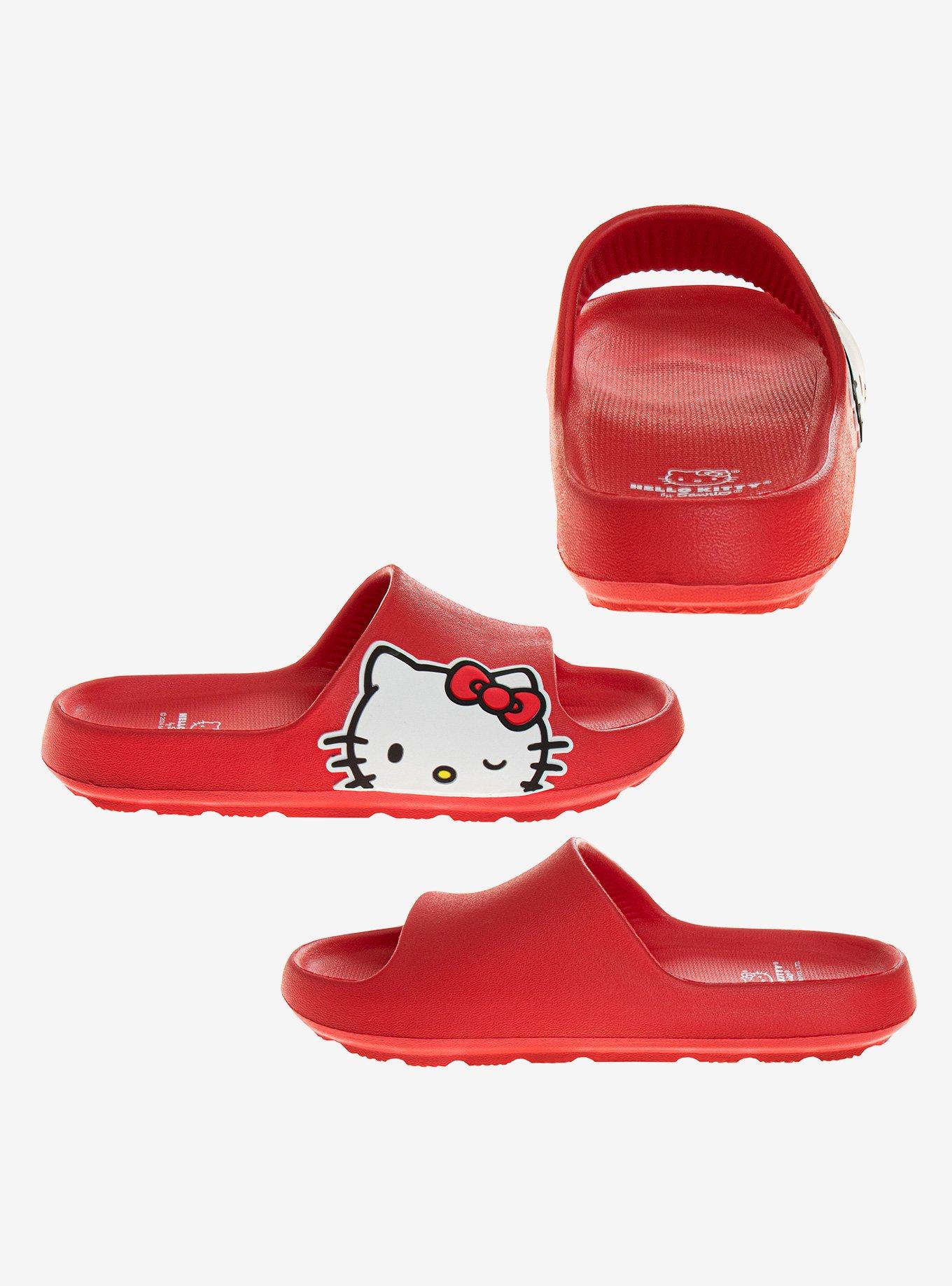 Hello Kitty Dual Sizes Youth Slides Red, RED, alternate