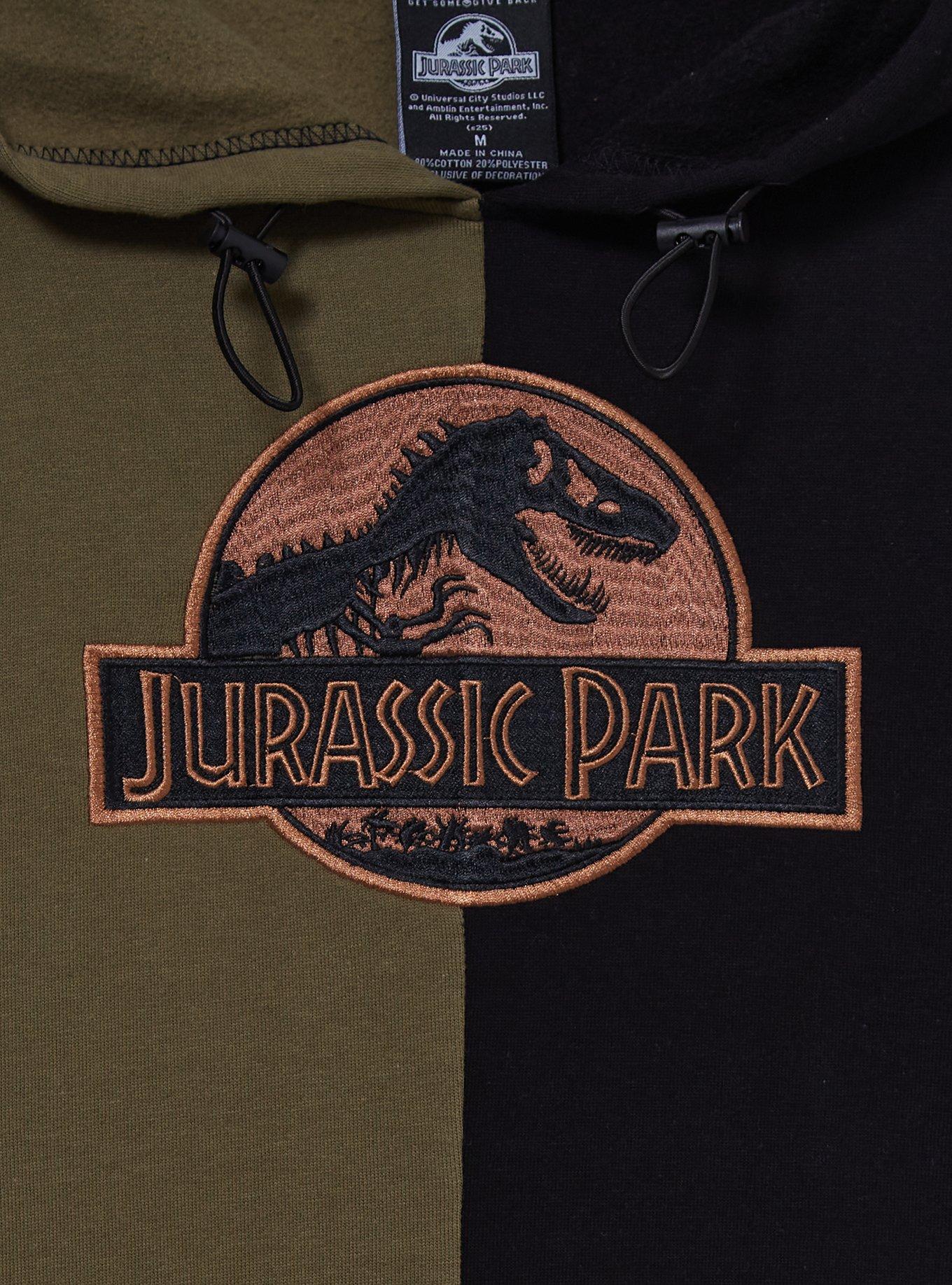 Jurassic Park Logo Color Block Hoodie - BoxLunch Exclusive