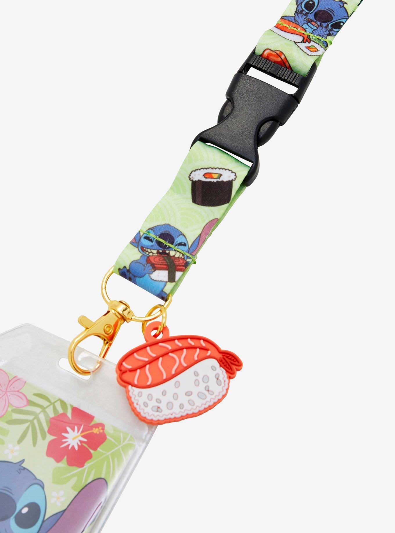 Disney Lilo & Stitch Sushi Stitch Allover Print Lanyard, , alternate