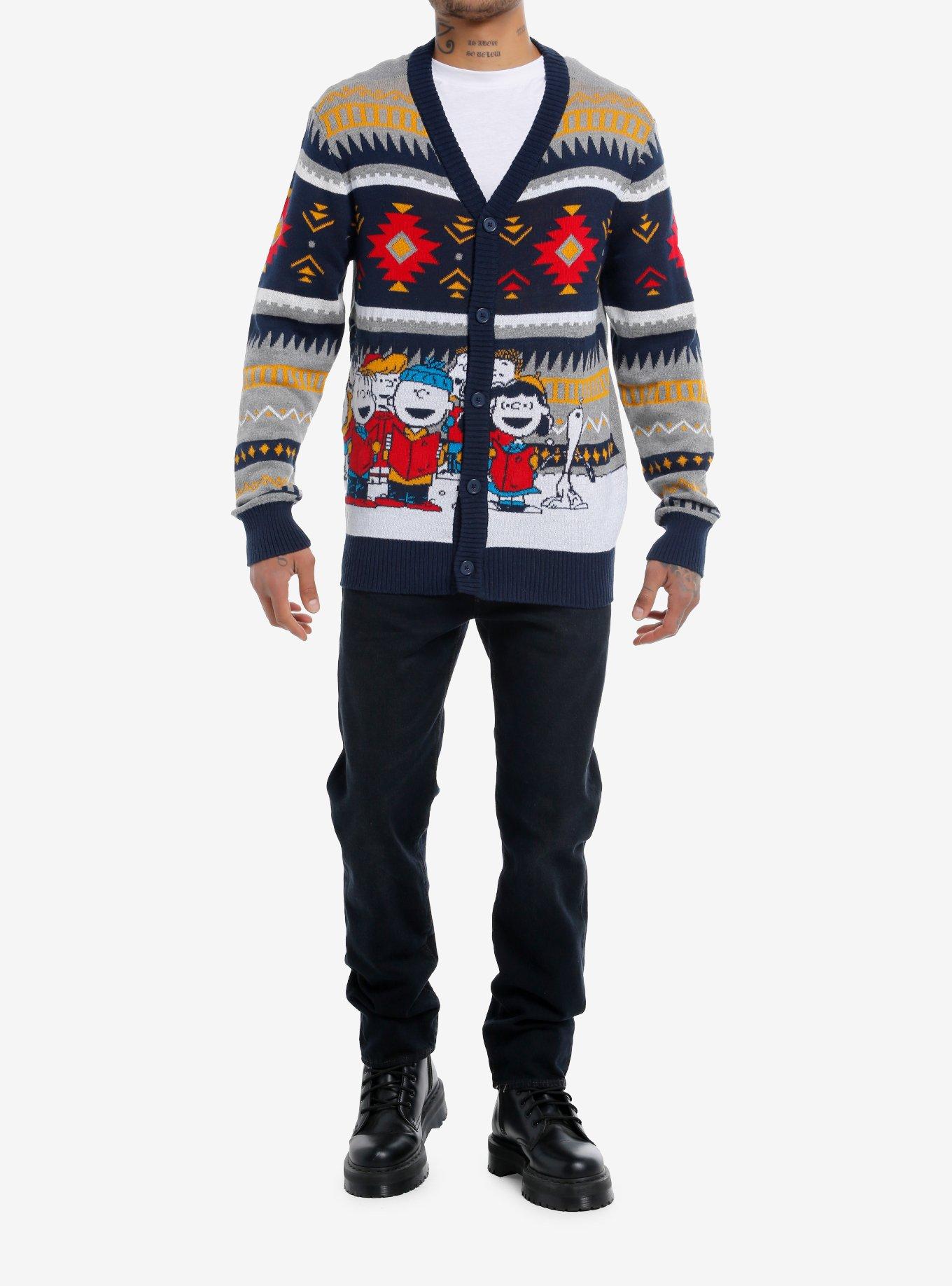 Peanuts Holiday Light-Up Cardigan, , hi-res