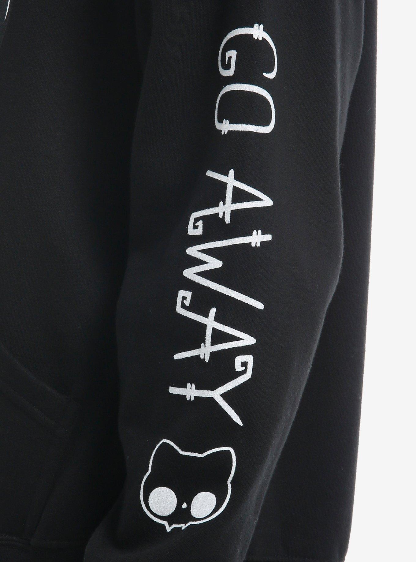 Cat Coffin Go Away Hoodie By Pvmpkin Art, MULTI, alternate