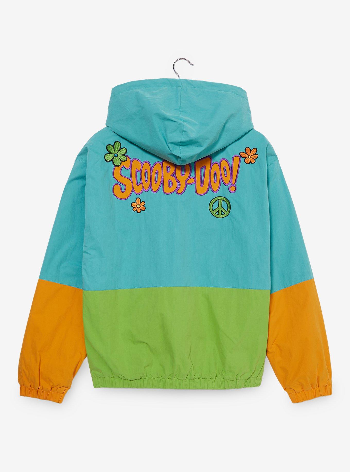 Scooby-Doo! Retro Color Block Windbreaker Jacket — BoxLunch Exclusive, MULTI, alternate