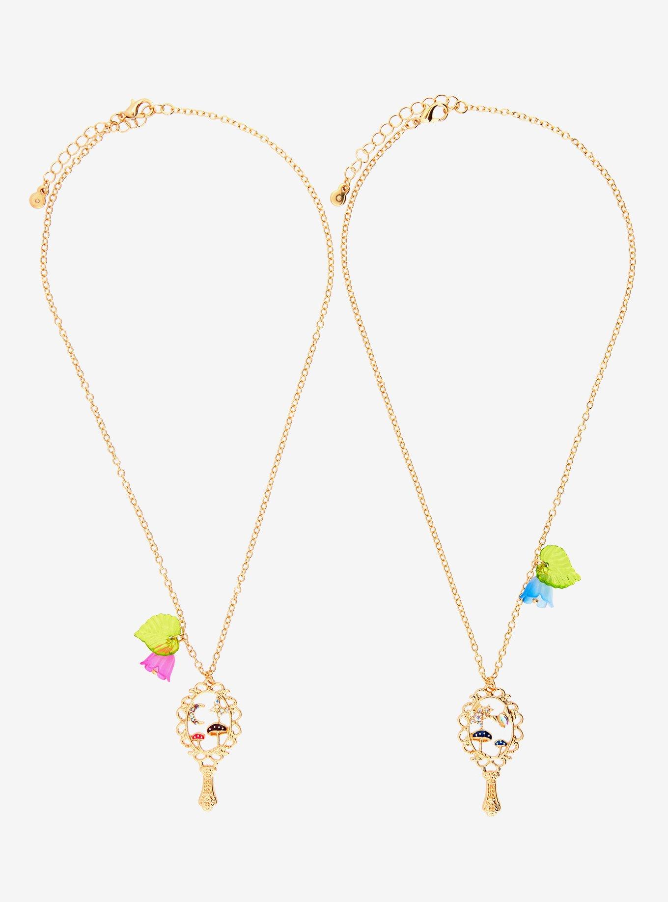 Thorn & Fable Garden Mirror Best Friend Necklace Set, , hi-res