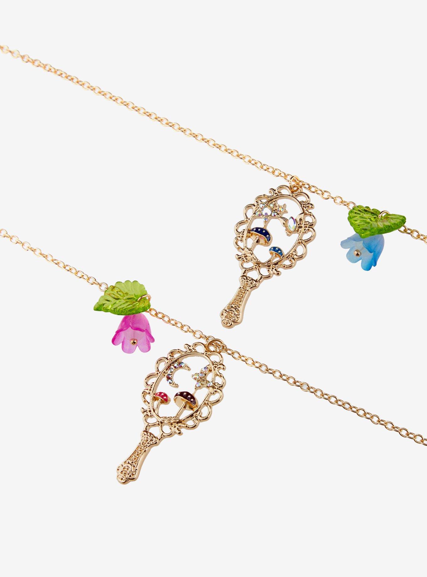 Thorn & Fable Garden Mirror Best Friend Necklace Set, , alternate