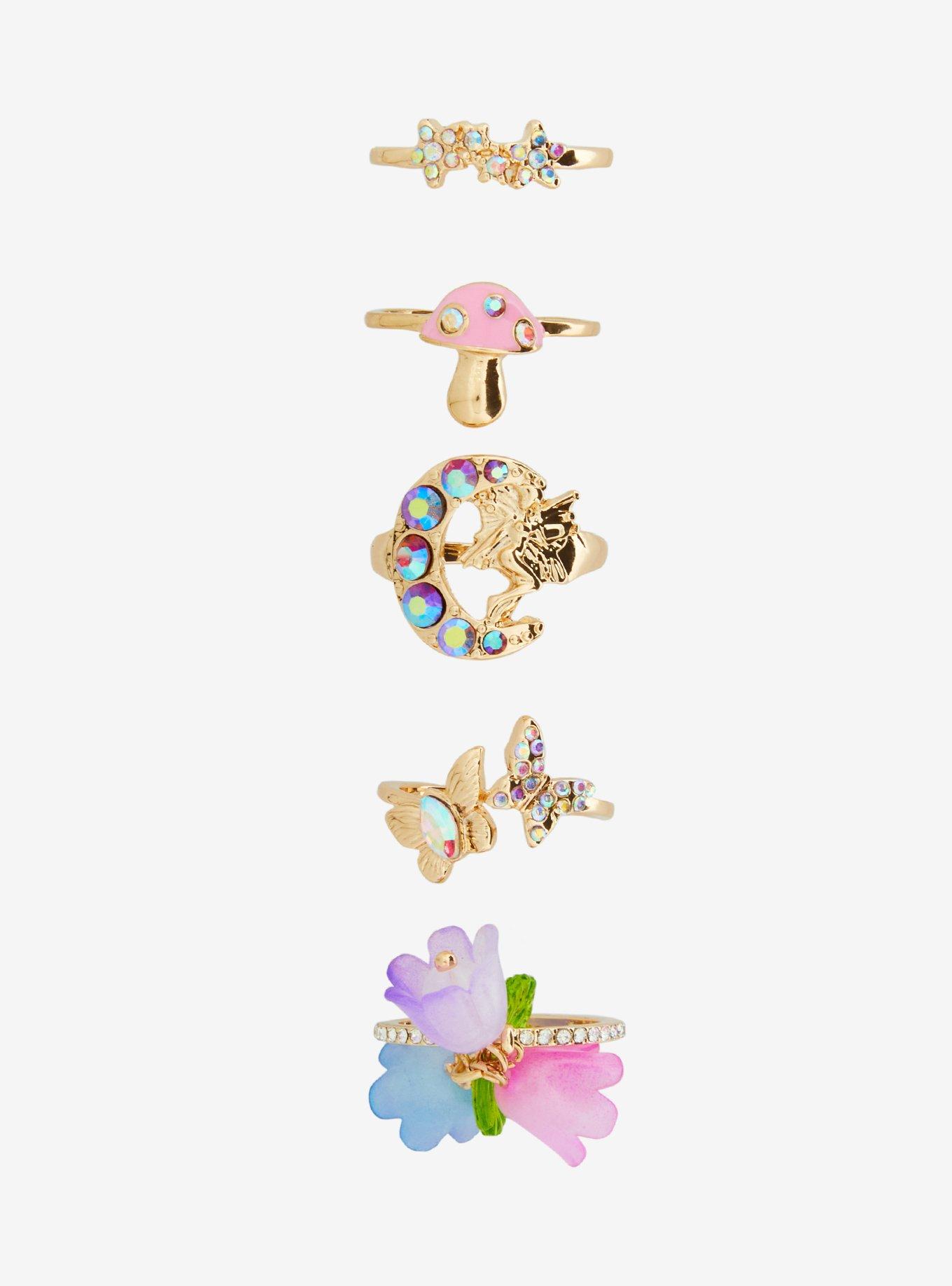 Thorn & Fable Fairy Garden Ring Set, , hi-res