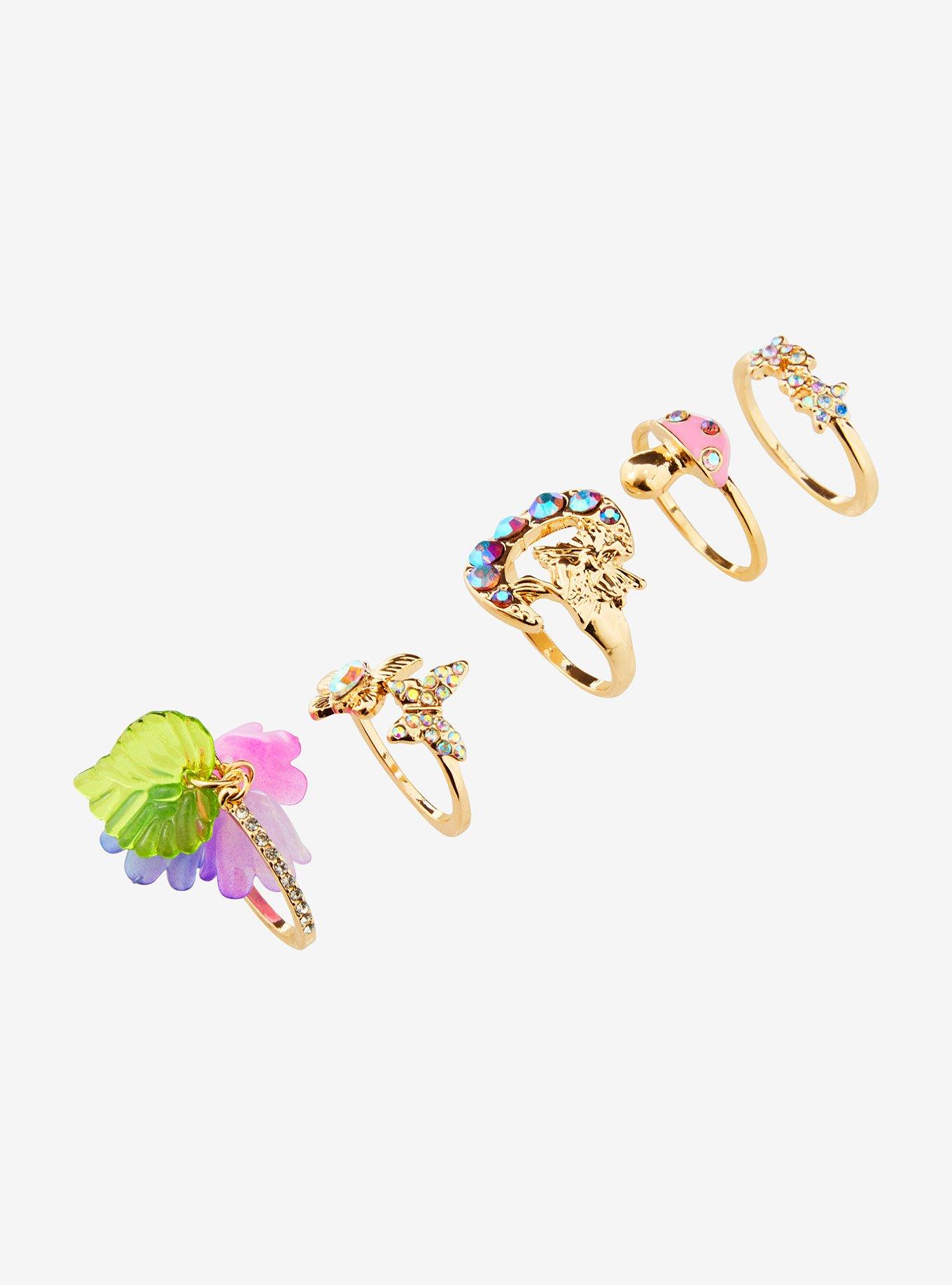Thorn & Fable Fairy Garden Ring Set, , alternate