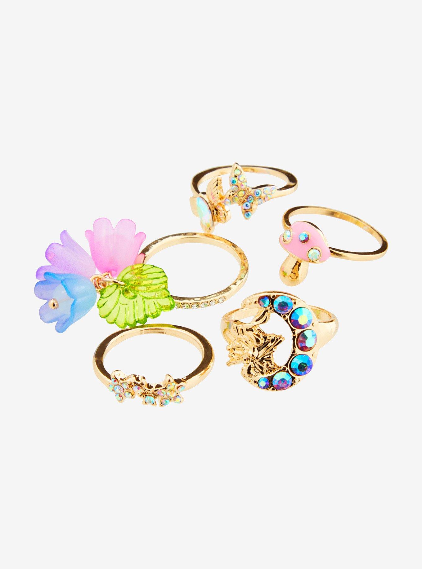Thorn & Fable Fairy Garden Ring Set, , alternate