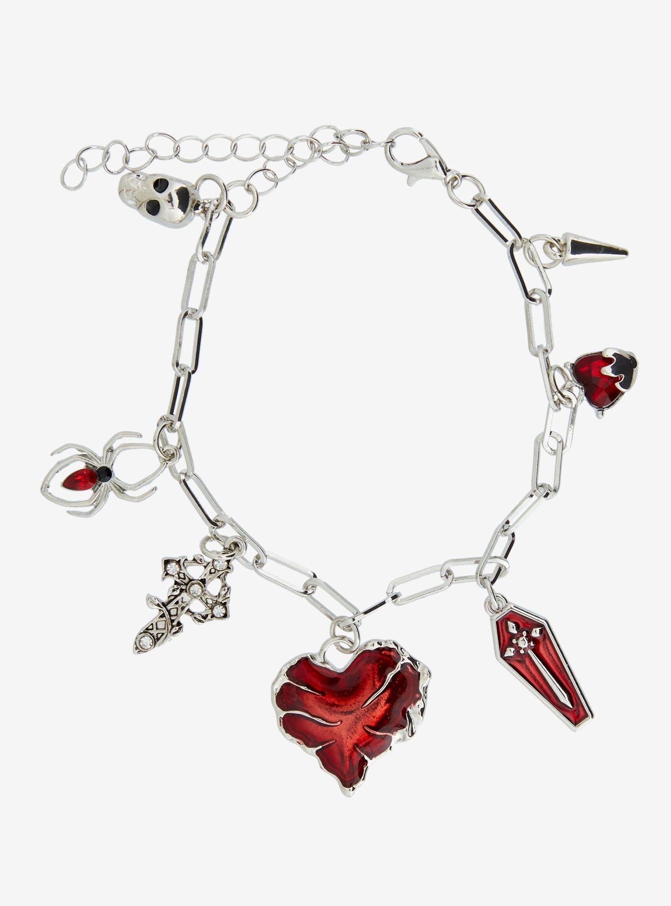 Red Coffin Spider Charm Bracelet, , hi-res