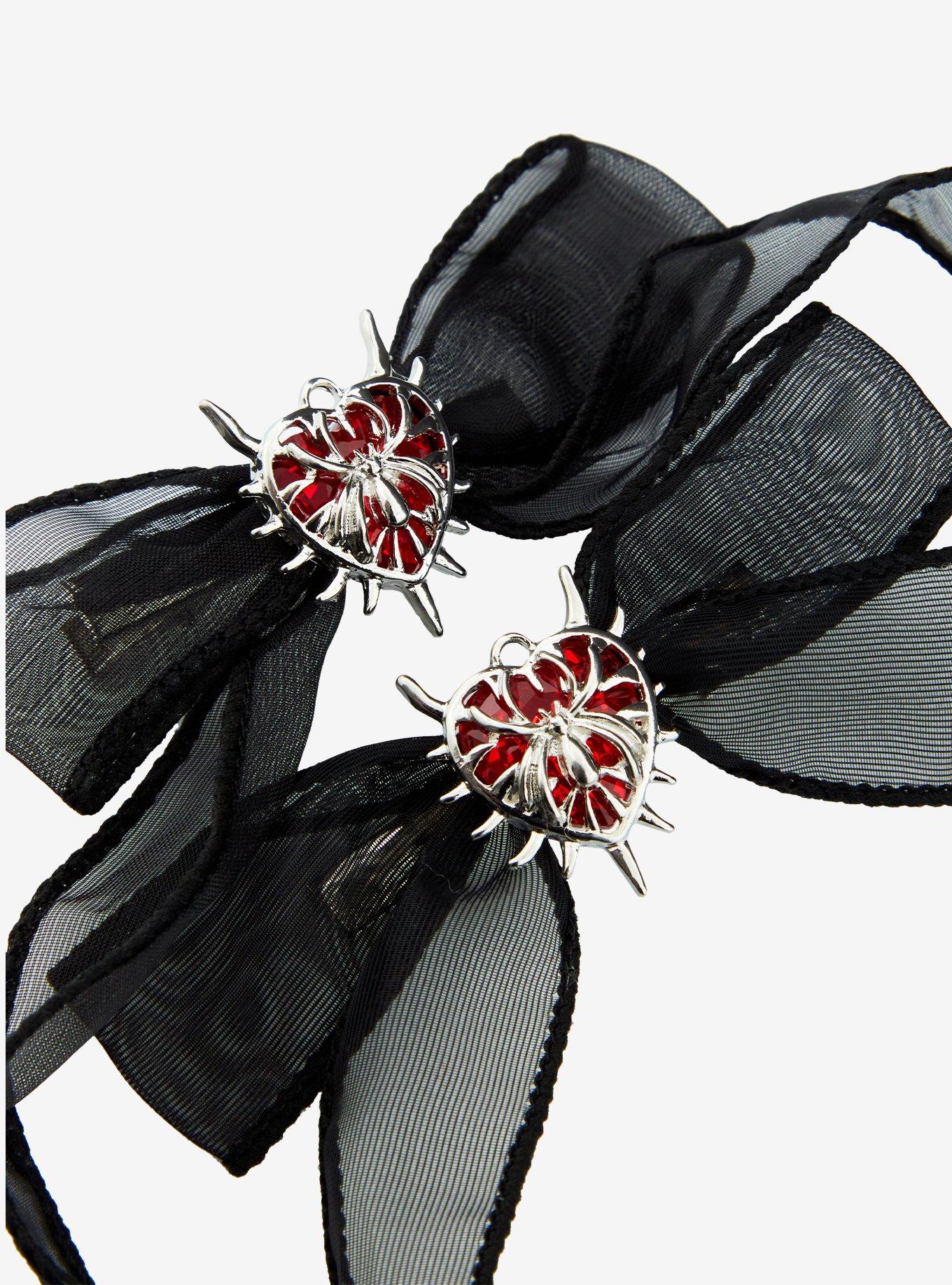 Red Heart Spider Organza Hair Ribbon Set, , hi-res