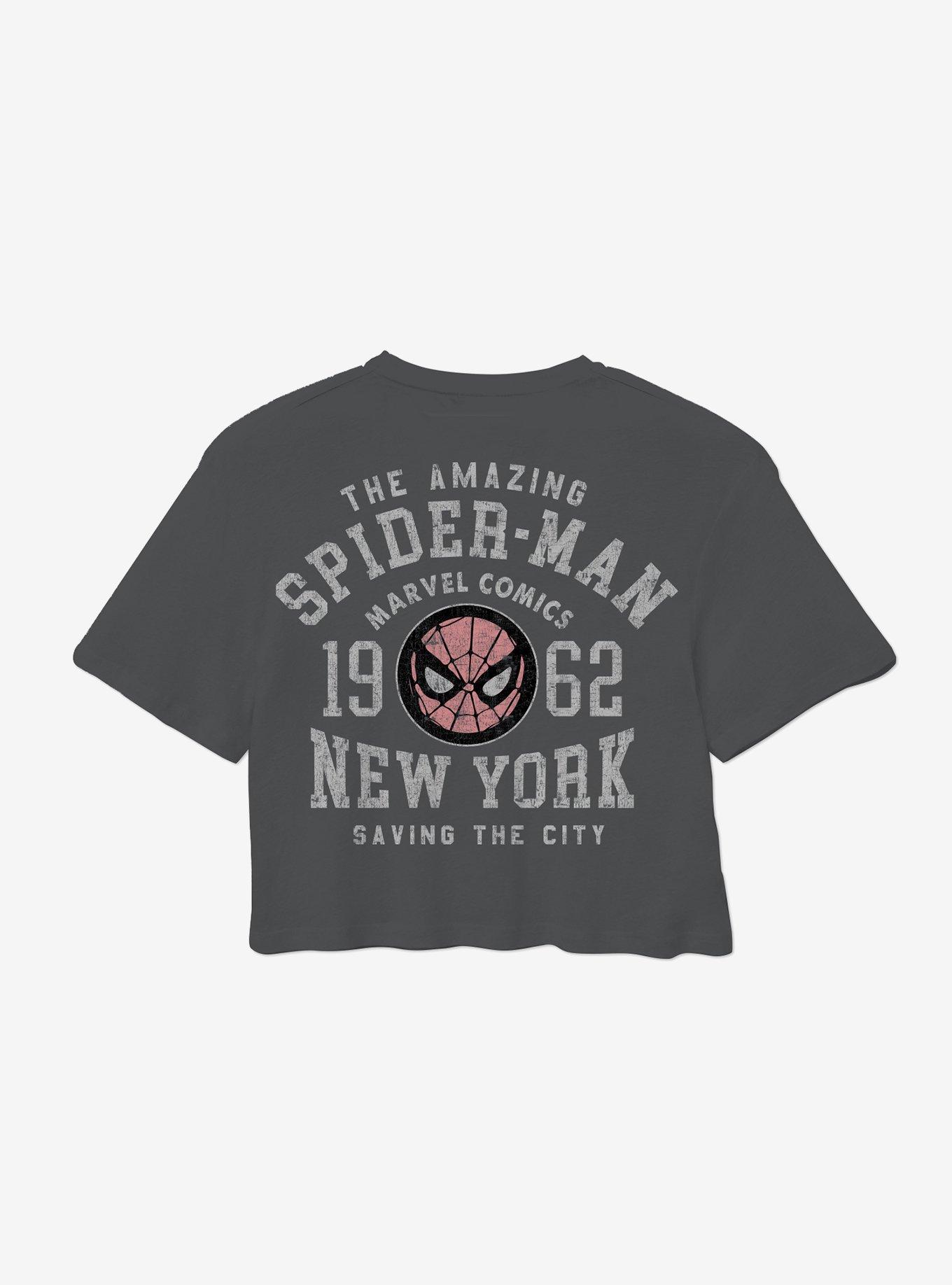 Marvel Spider-Man Logo Double-Sided Girls Skimmer T-Shirt, , hi-res