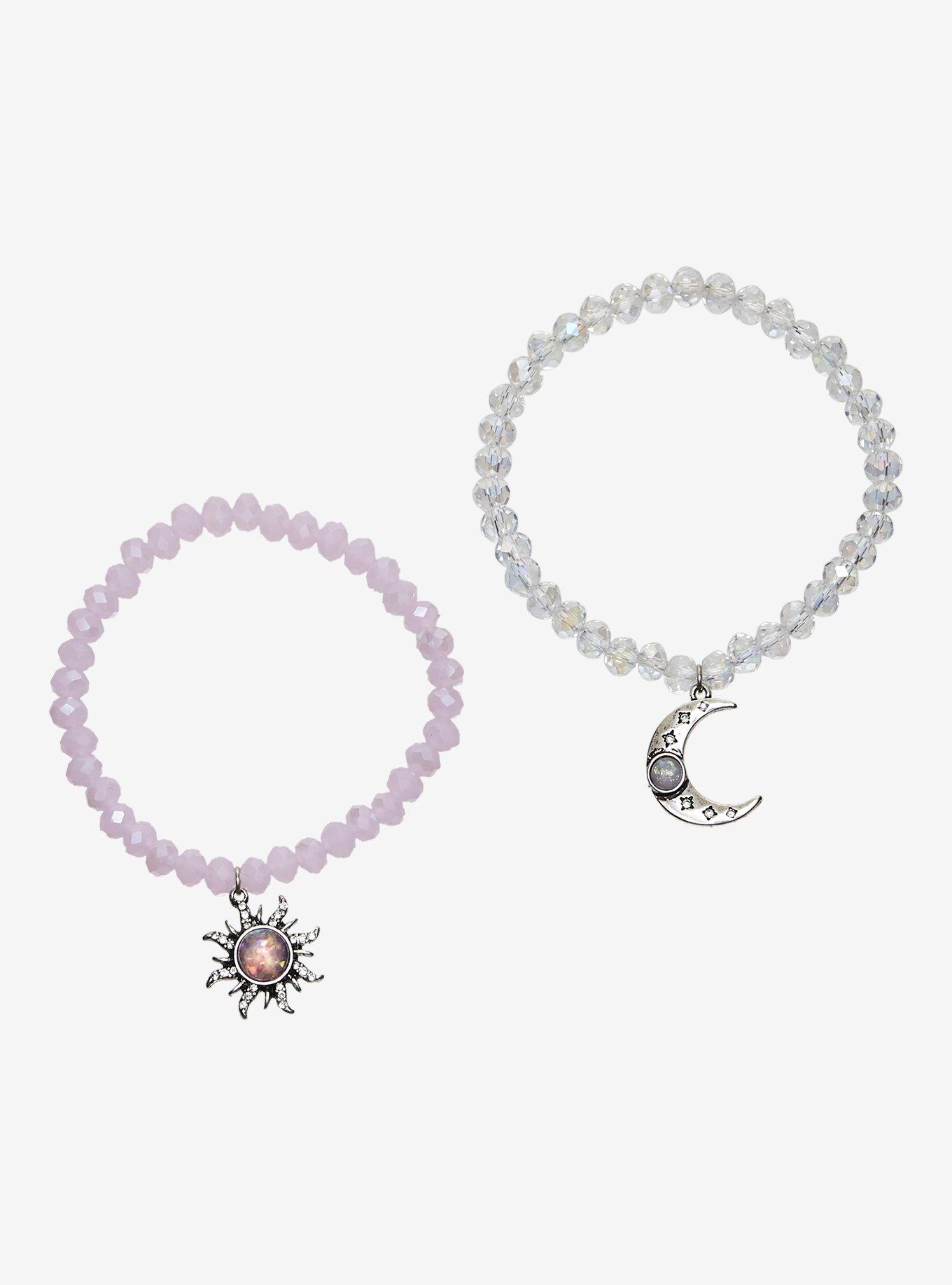 Cosmic Aura Moon Sun Opal Best Friend Bead Bracelet Set, , hi-res