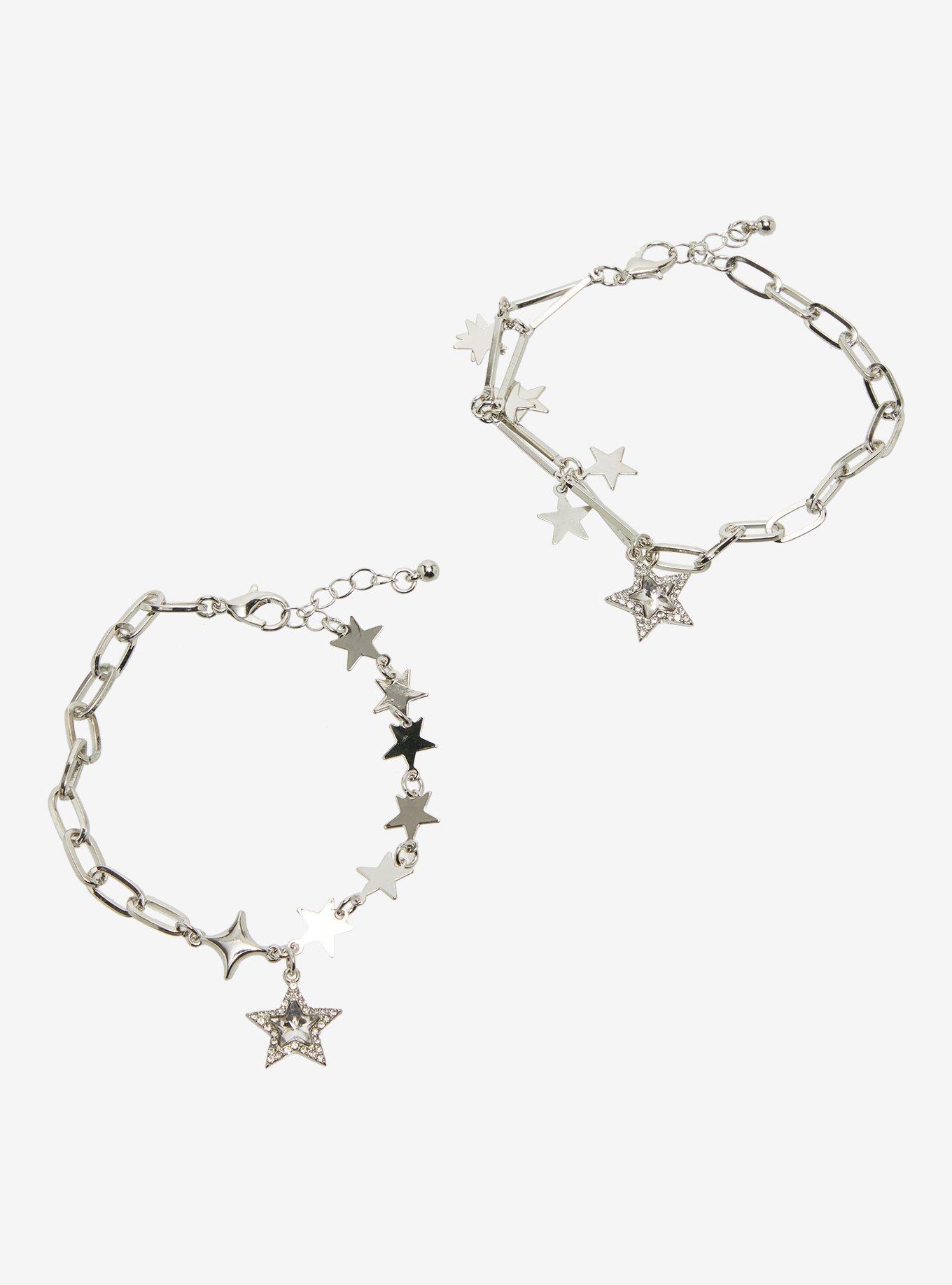 Cosmic Aura Star Rhinestone Best Friend Bracelet Set, , hi-res