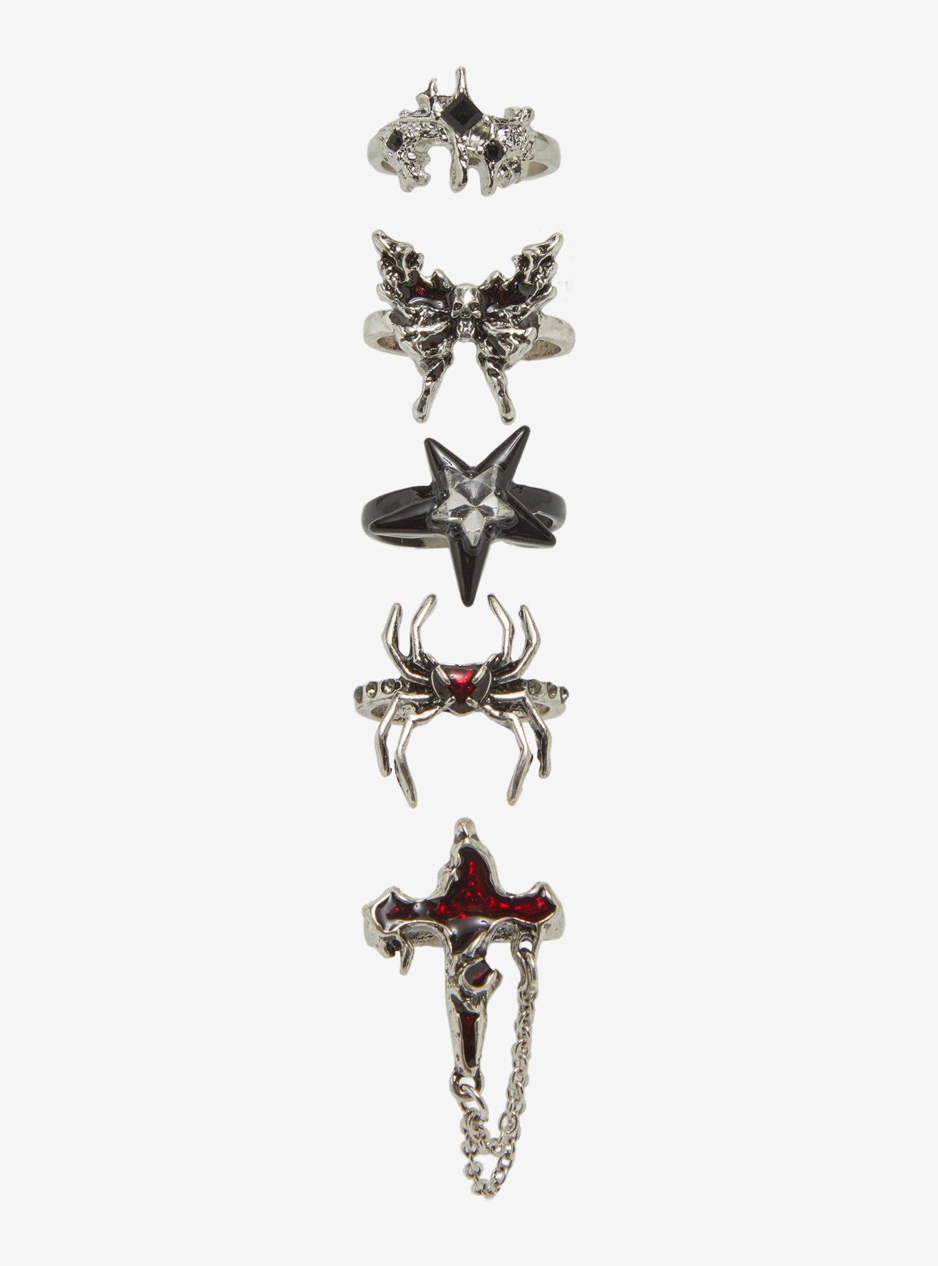 Spider Star Cross Ring Set, , hi-res