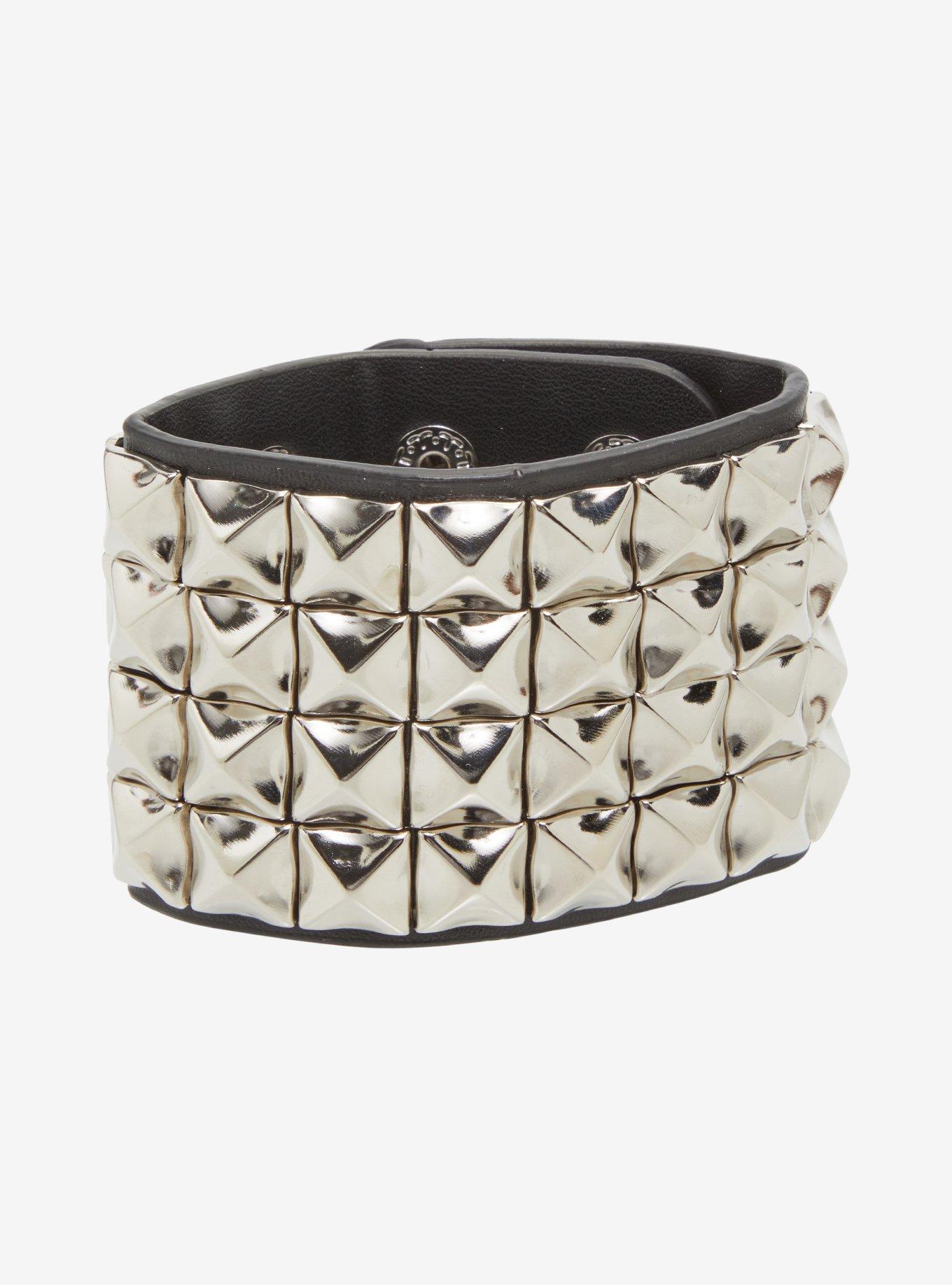 Pyramid Stud Cuff Bracelet, , hi-res