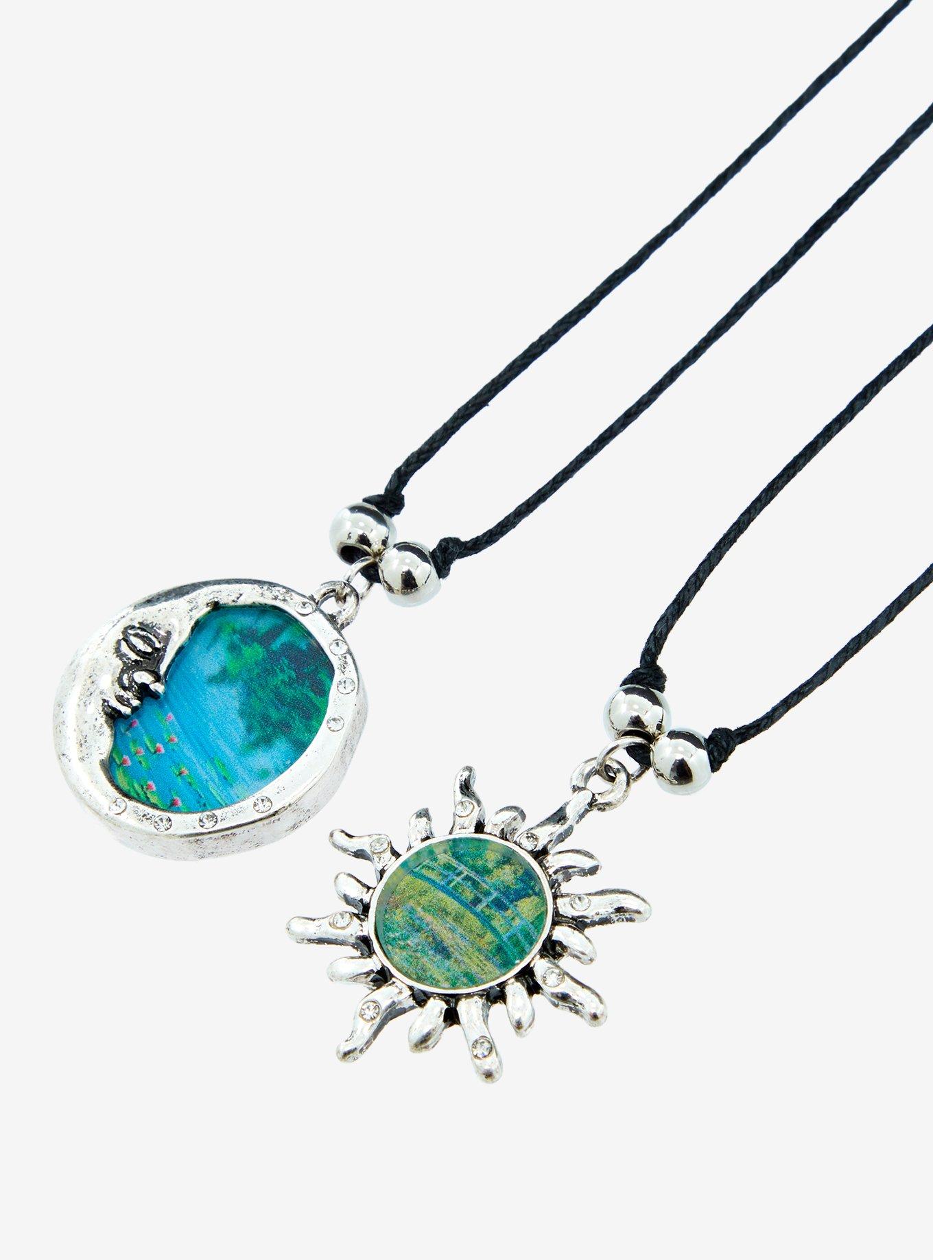 Thorn & Fable Celestial Water Lily Best Friend Necklace Set, , alternate
