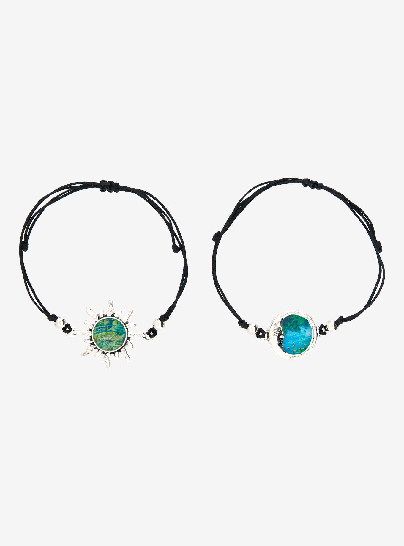 Thorn & Fable Celestial Water Lily Best Friend Bracelet Set, , hi-res